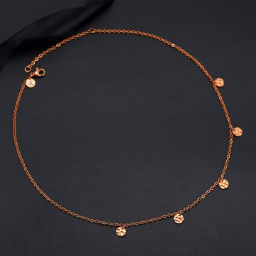 Kim Johanson Kette mit Anhänger Moon (1-tlg), mit 5 Plättchen aus Edelstahl