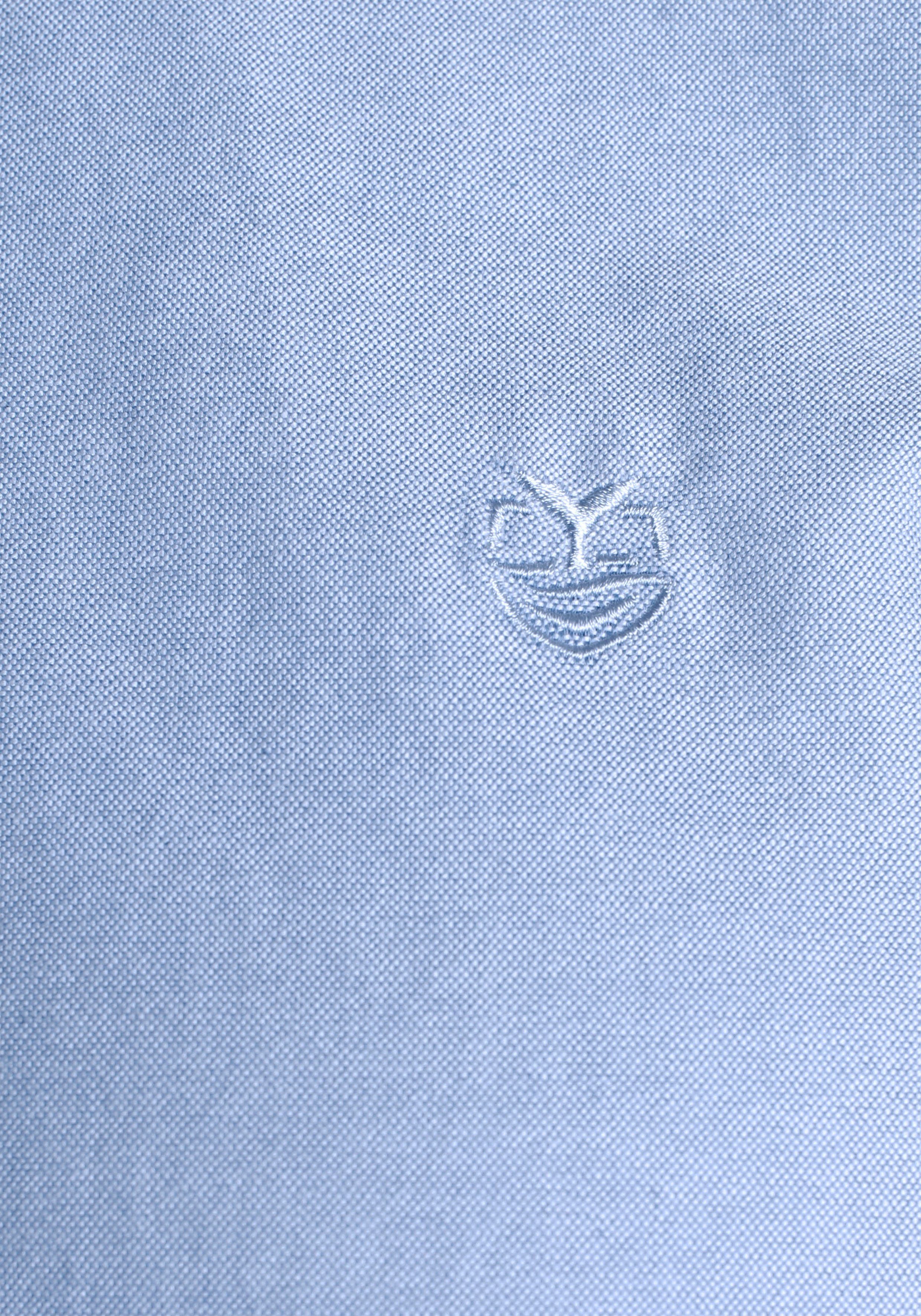 DELMAO Langarmhemd in Oxford Qualität