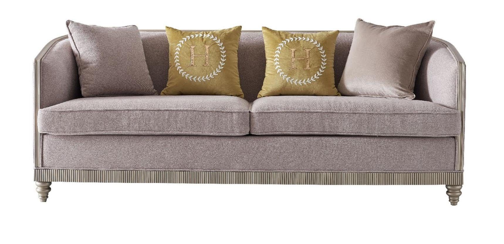 Polster Sitzer in Europe Couch Designer Made Garnitur, JVmoebel 3+1+1 Sitz Sofa BeigeTextil