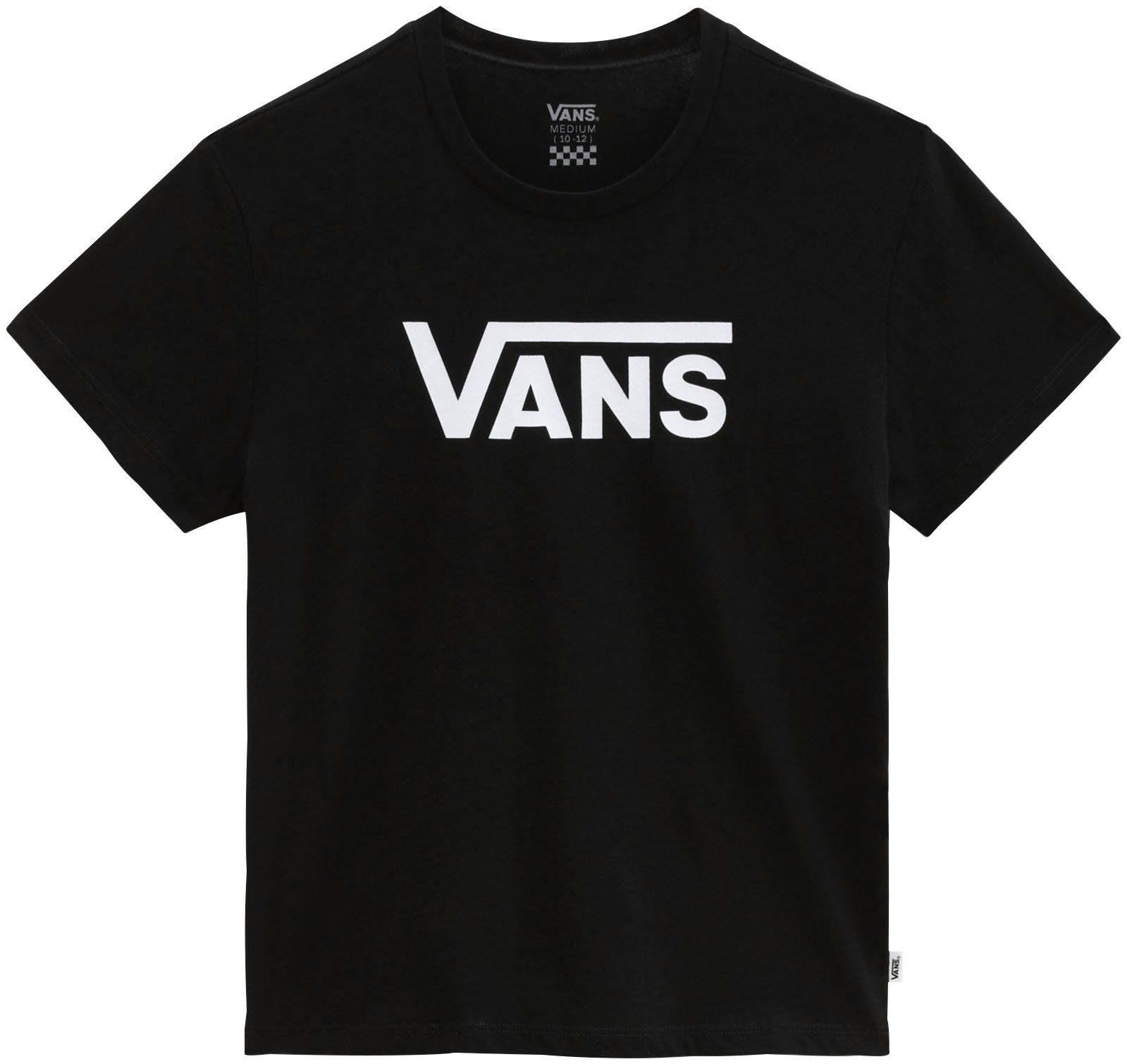 GIRLS" Vans V T-Shirt FLYING CREW schwarz-weiß