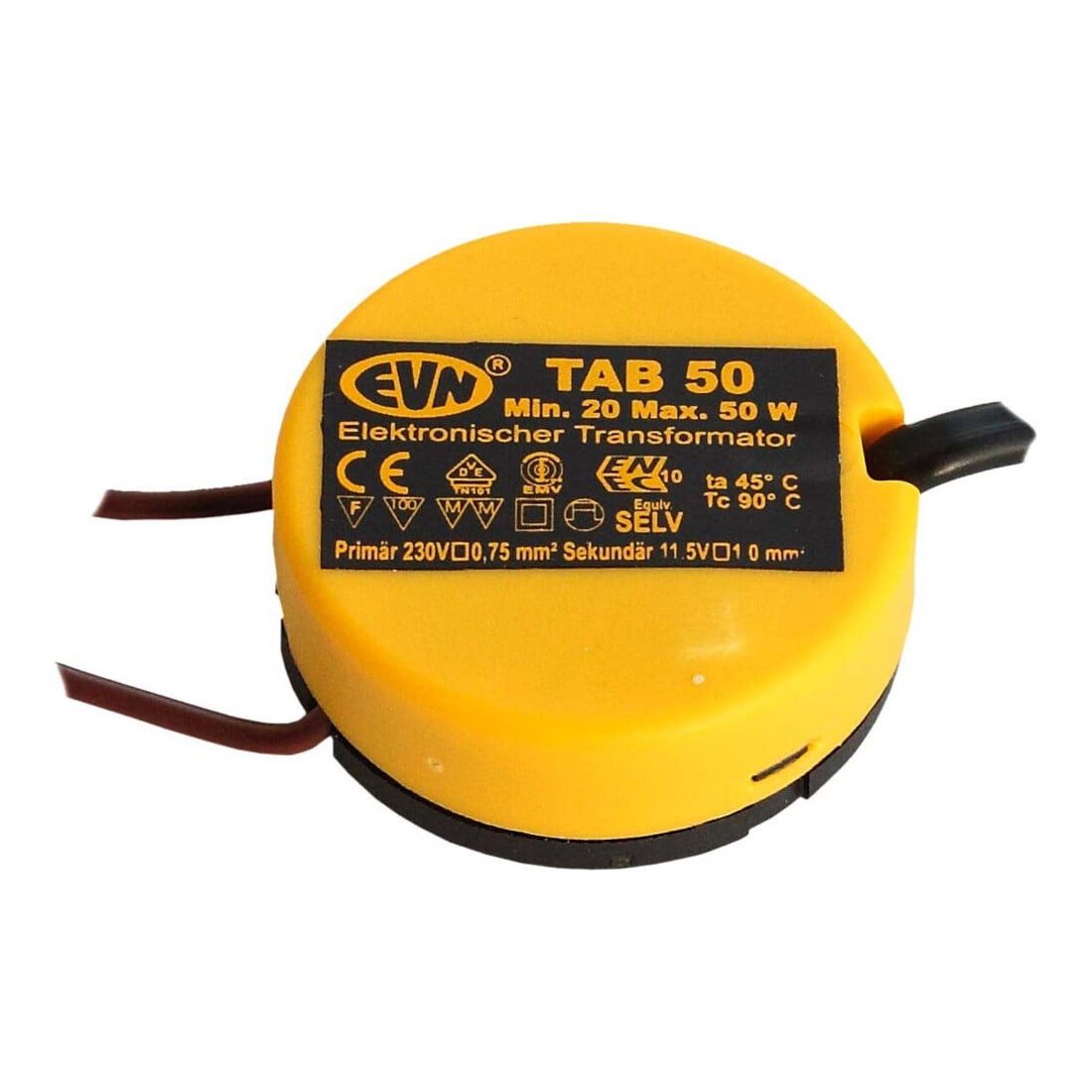 Contorion UVC-Leuchtmittel EVN Lichttechnik Trafo 20-50W H18mm D48mm TAB 50