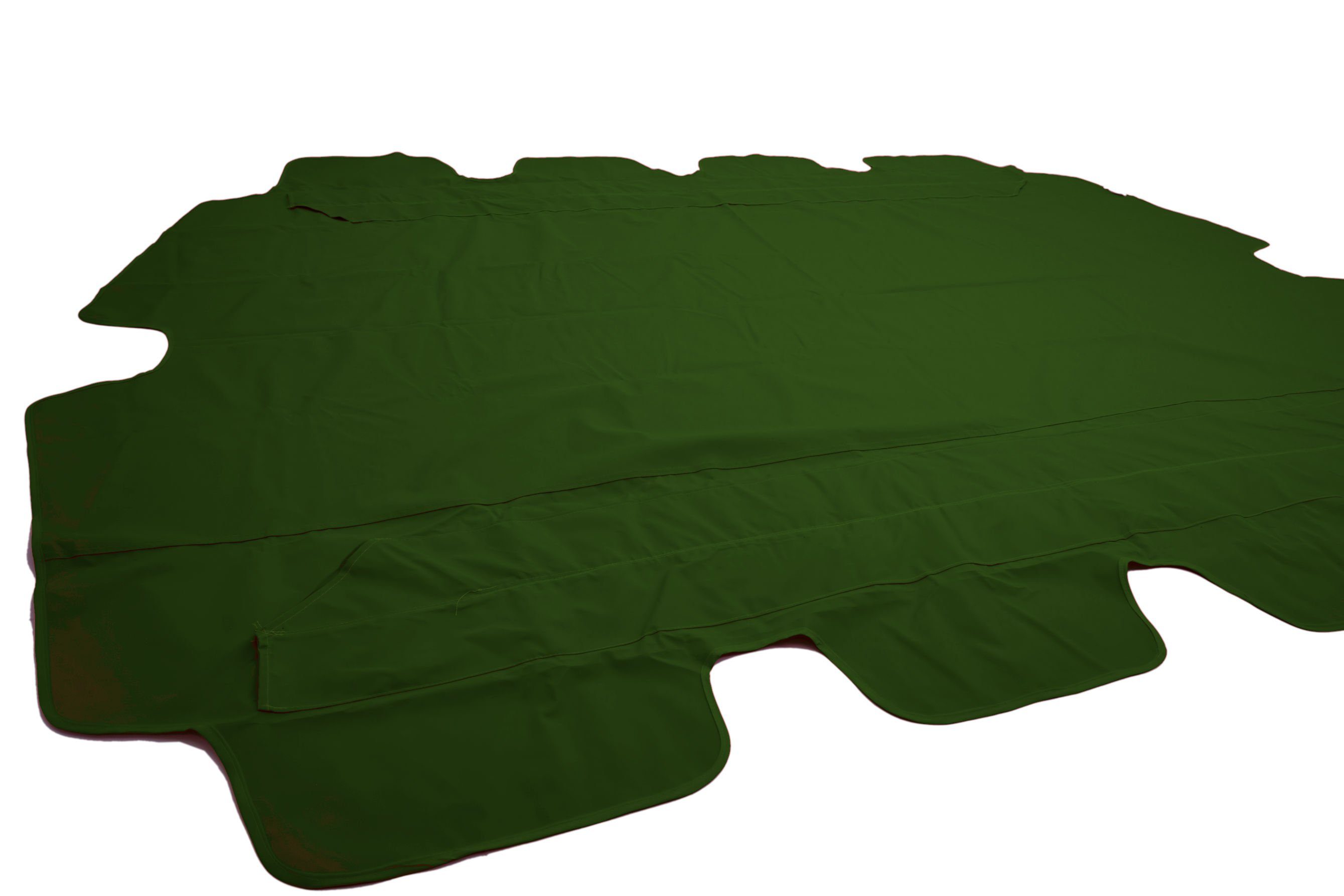 Spetebo Hollywoodschaukelersatzdach Ersatzdach für Hollywoodschaukel - grün, (Einzelteil, 1-tlg., PVC Beschichtung (wasserabweisend), Polyester Sonnendach, Ersatzdach mit Volant (ca. 18 cm)