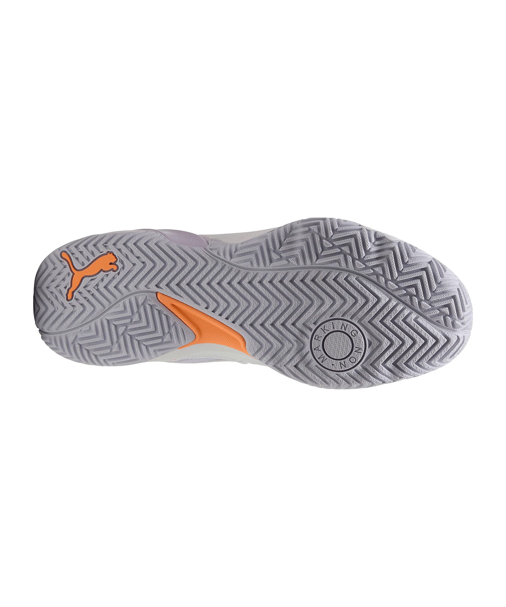 PUMA PUMA Solarstrike 4 Weiß Unisex, Damen Hallenschuh