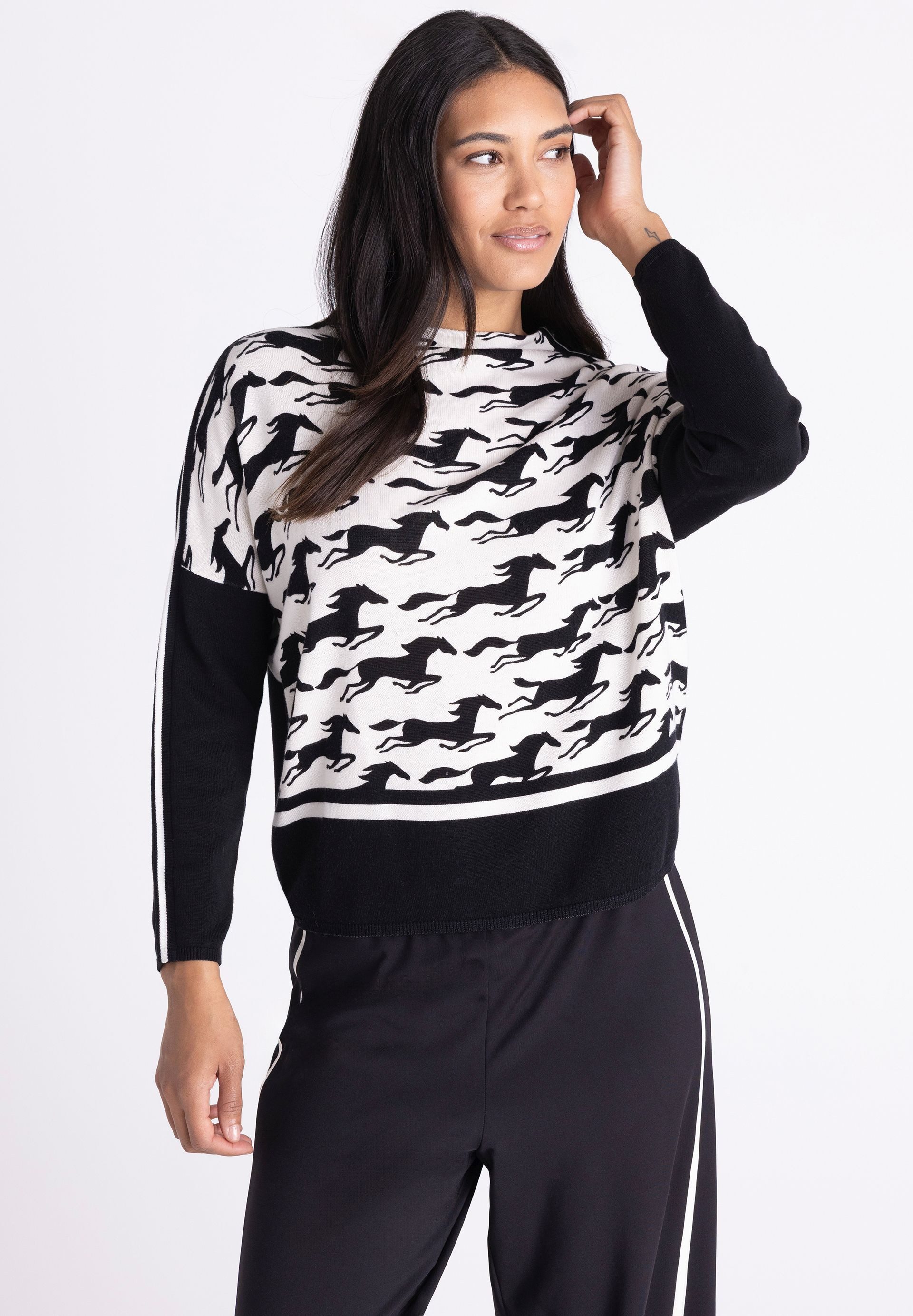 TUZZI Strickpullover mit Rippbündchen