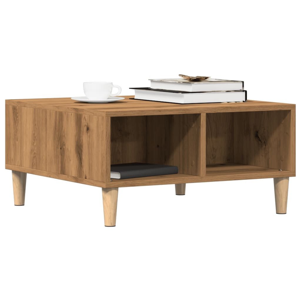 vidaXL Couchtisch, Couchtisch Artisan-Eiche 60x60x30 cm günstig online kaufen
