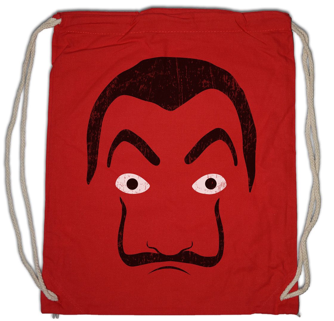 Turnbeutel Dali Mask Turnbeutel Robbery Bank Money Cash Überfall Professor Casa