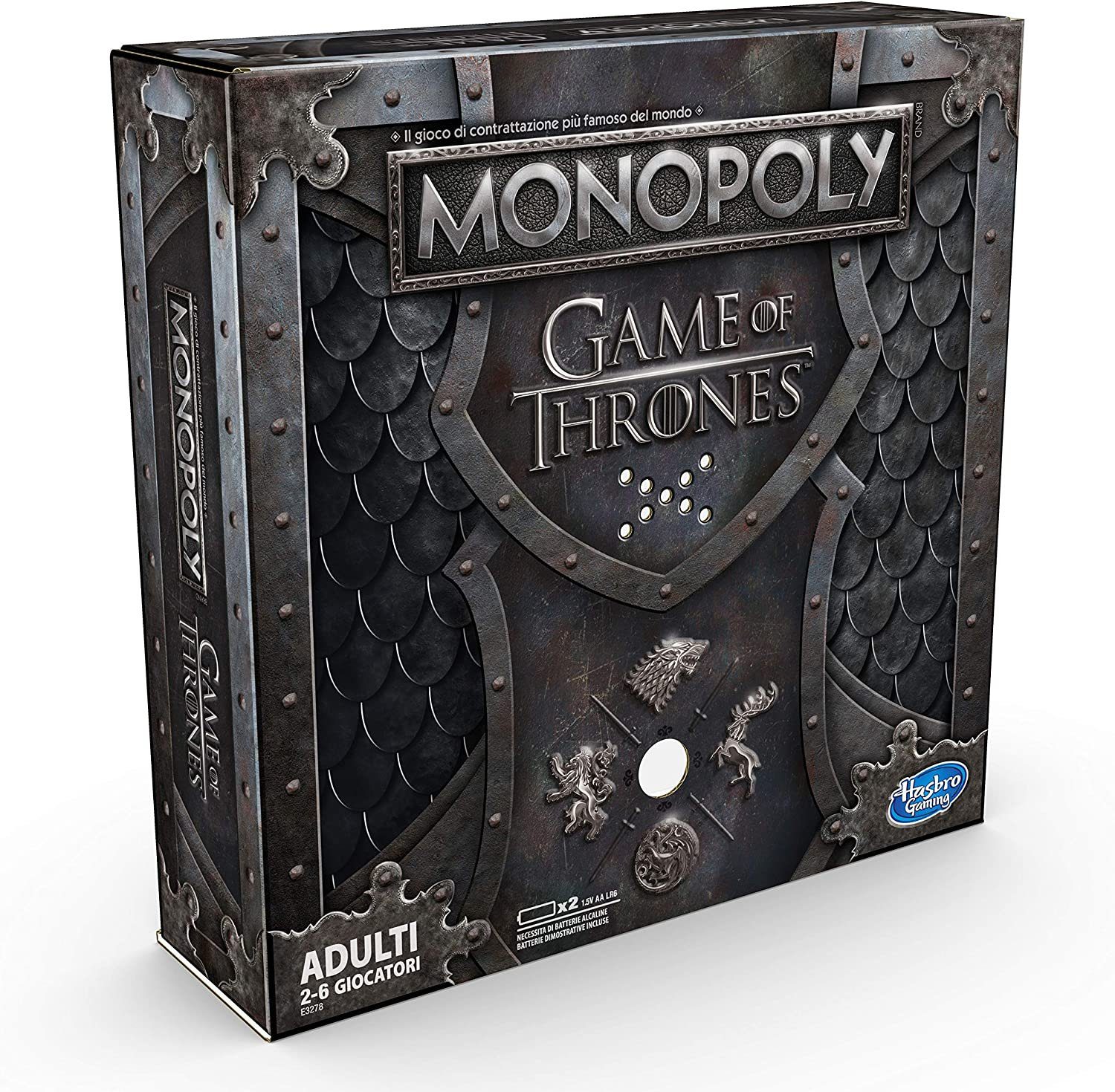 Hasbro Spiel Monopoly Game of Thrones - mit Musikausgabe (französische Version), Brettspiel