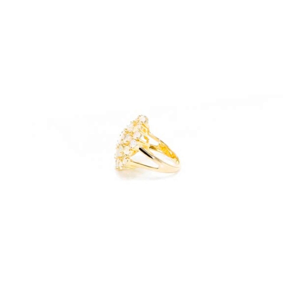 Cavill Silberring Ring aus vergoldetem 925 Sterlingsilber, 3,2 ct Opal, Zirkon (1-tlg)
