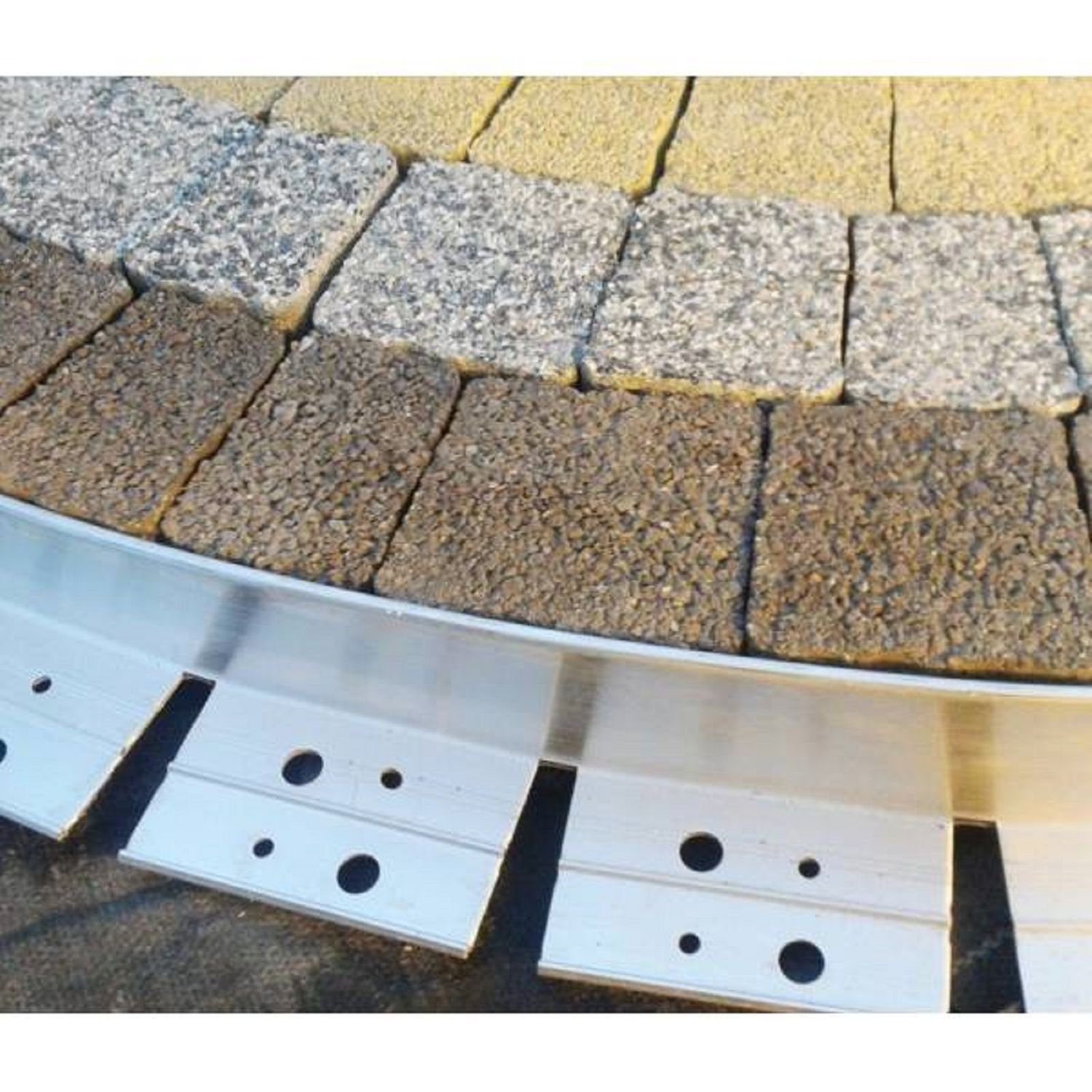 Boni-Shop Rasenkante Ultra Starke Alu Rasenkanten 64mm x 100cm, Beeteinfassung, Beetumrandung, Beetbegrenzungen