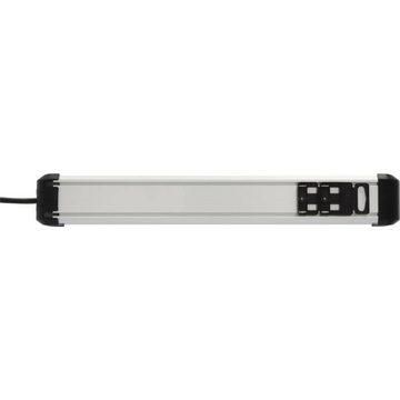 Brennenstuhl Premium-Alu-Line Steckdosenleiste 6-fach Steckdosenleiste, mit Schalter, erhöhter Berührungsschutz