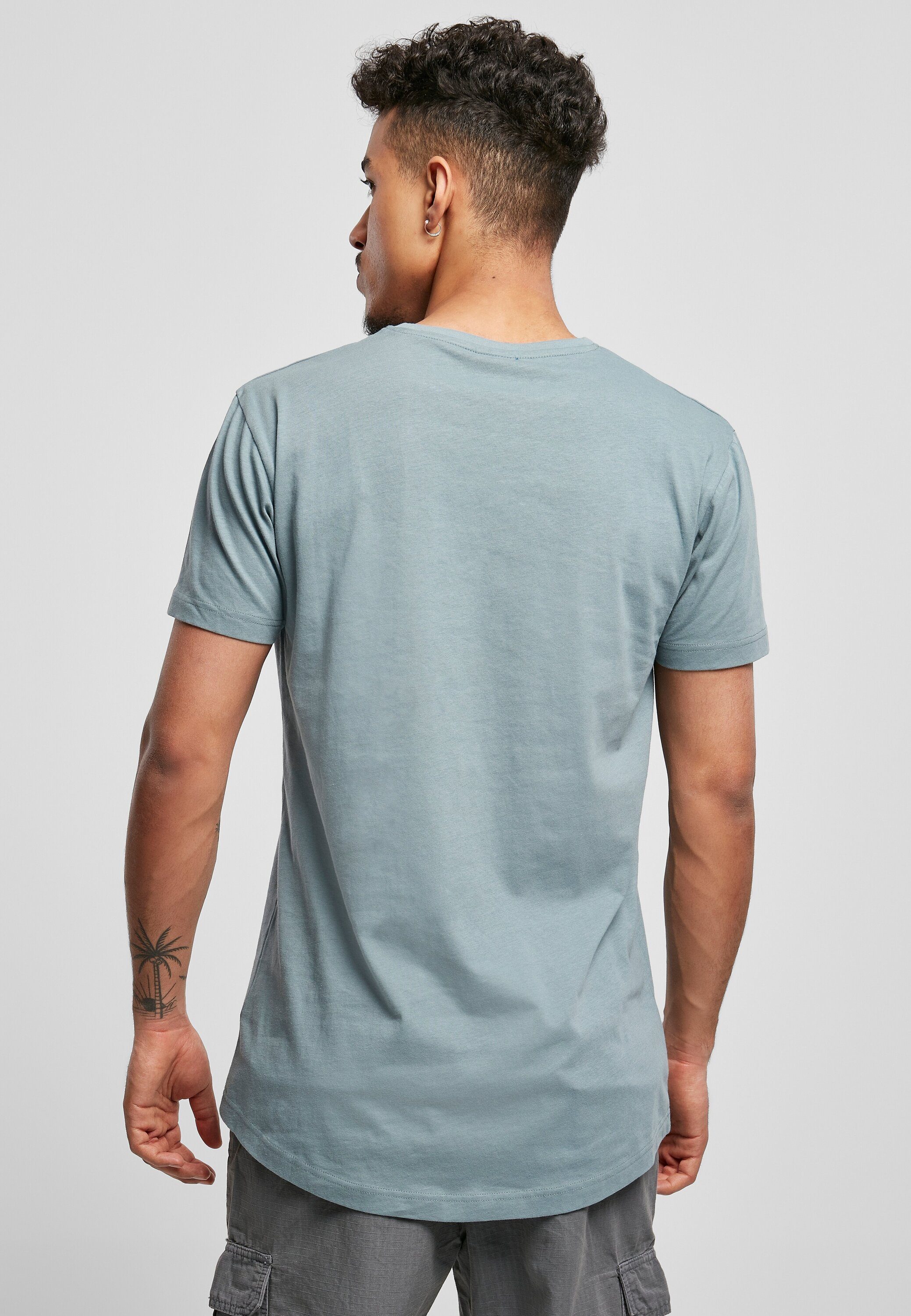 URBAN Herren Kurzarmshirt (1-tlg) dustyblue CLASSICS Long Shaped Tee