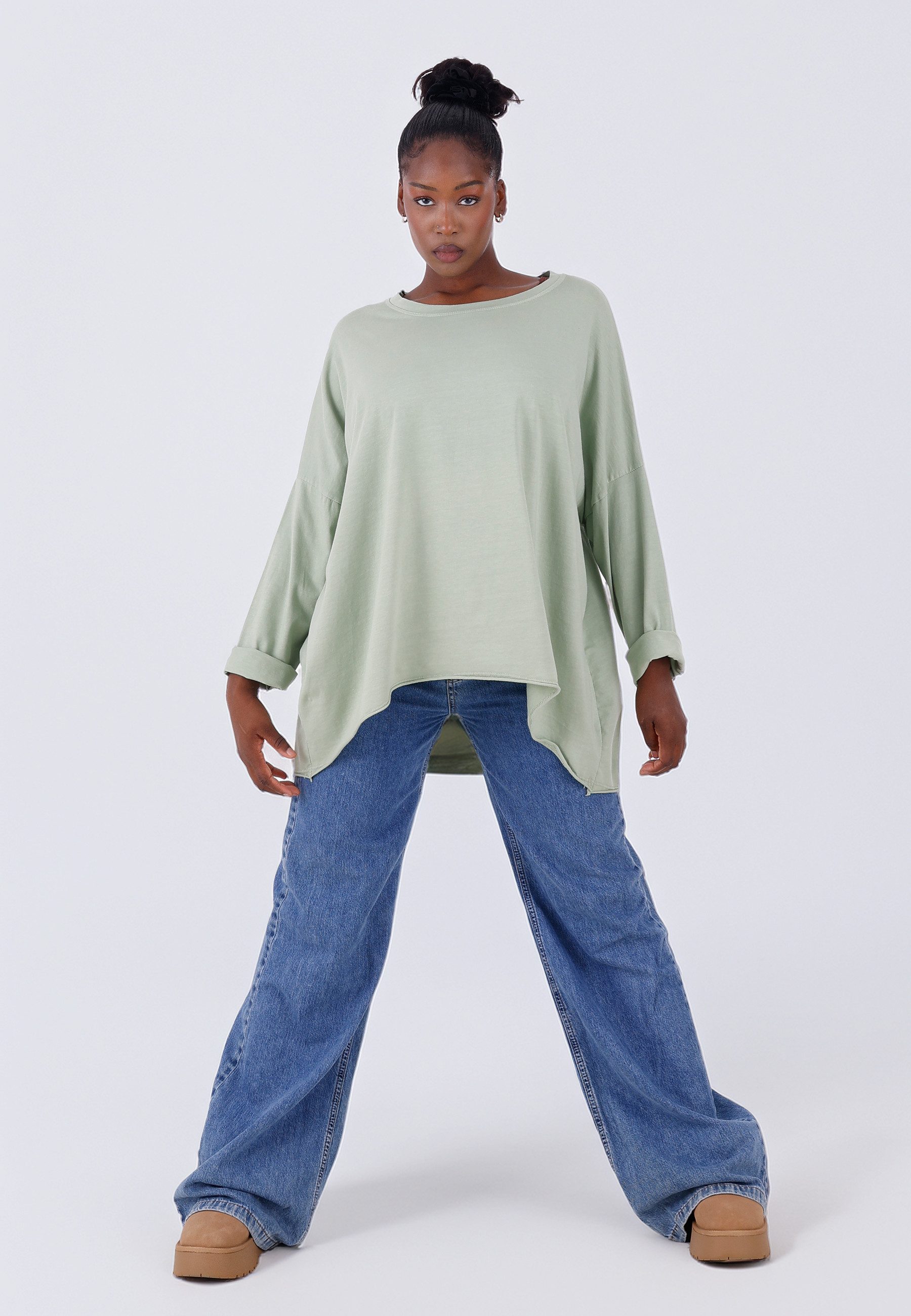 YC Fashion & Style Rundhalsshirt Longsleeve günstig online kaufen