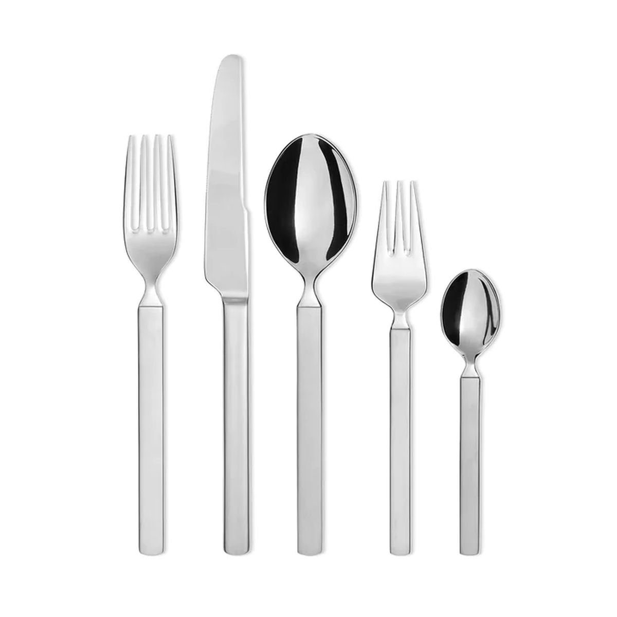 Alessi Besteck-Set Dry 30-teilig (30-tlg), Edelstahl 18/10