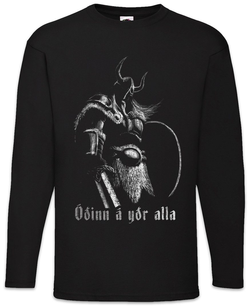 Langarmshirt Viking Battlecry Langarm T-Shirt Wikinger Schlachtruf Norsemen Norse