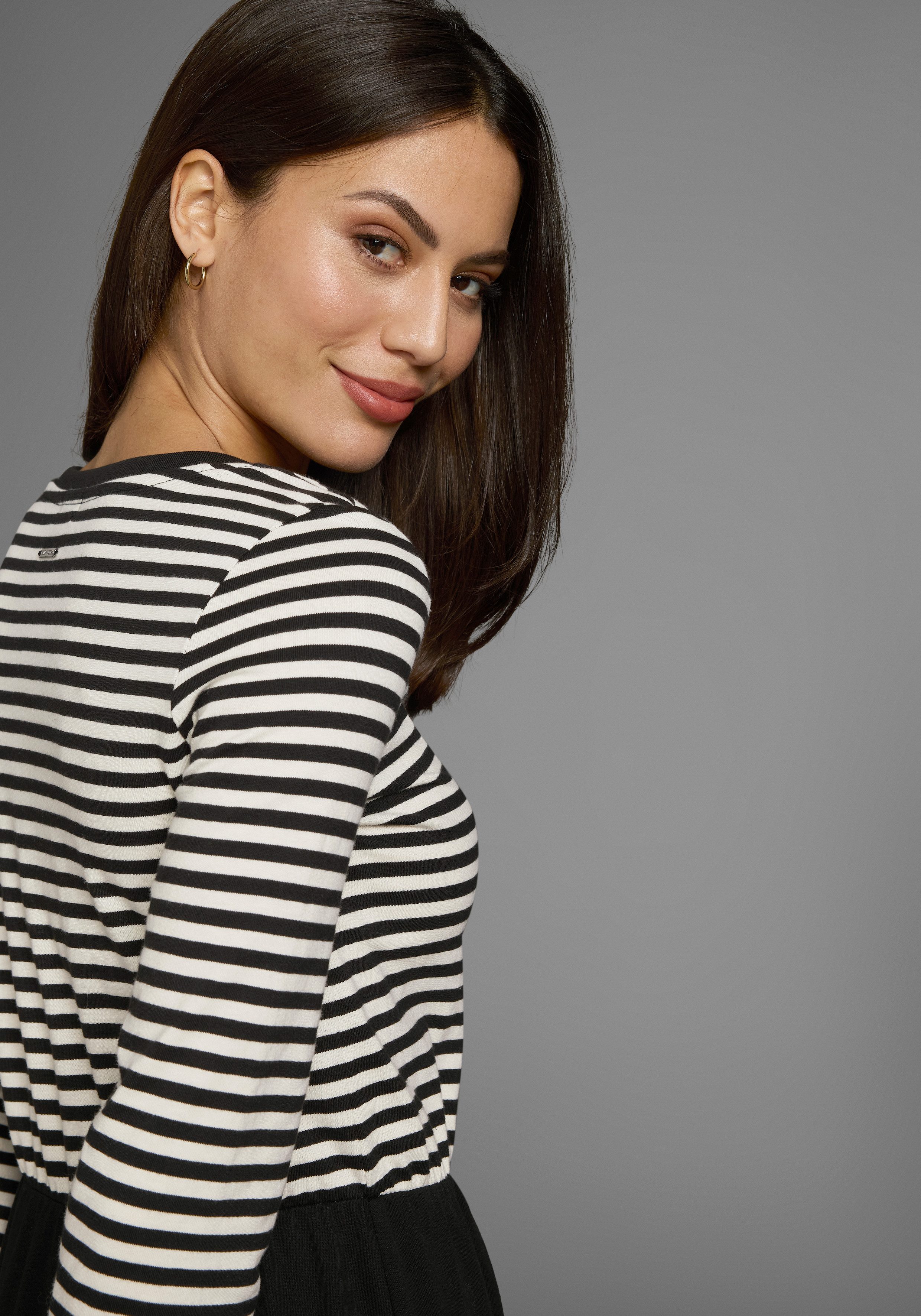 Laura Scott 2-in-1-Kleid mit Streifen-Design günstig online kaufen