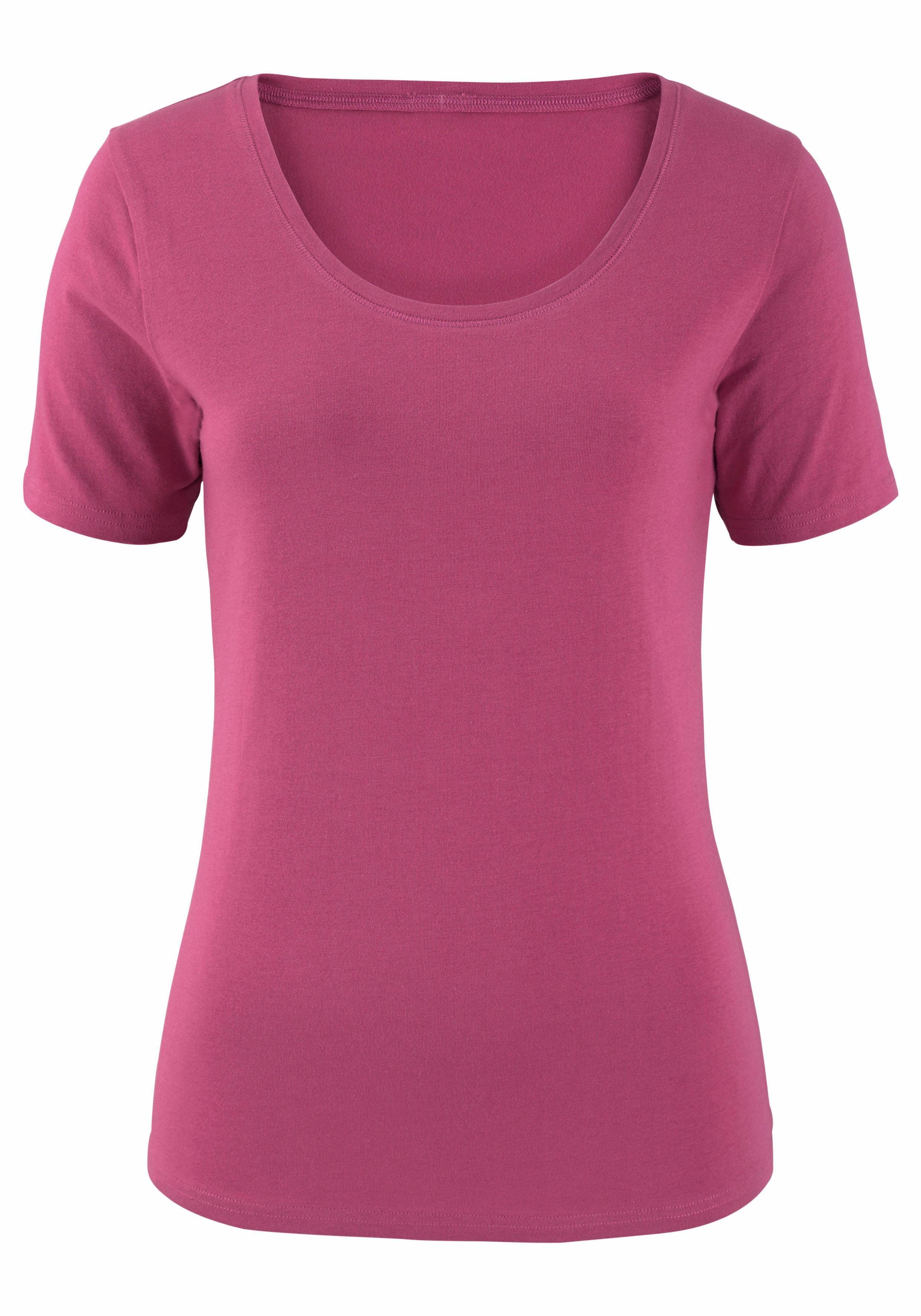 Vivance by Lascana T-Shirt (2er-Pack) aus elastischer Baumwoll-Qualität – Bild 5 von 5