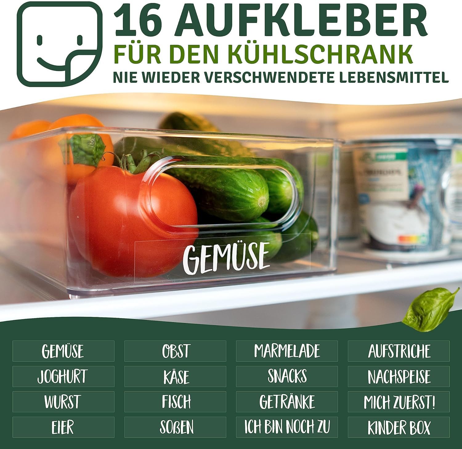 YMQHBS Aufbewahrungsbox Küchenorganizer-Set Kühlschrank Organizer (set, 6 St., Kühlschrank Aufbewahrungsbox), stapelbares Design – Bild 4 von 5