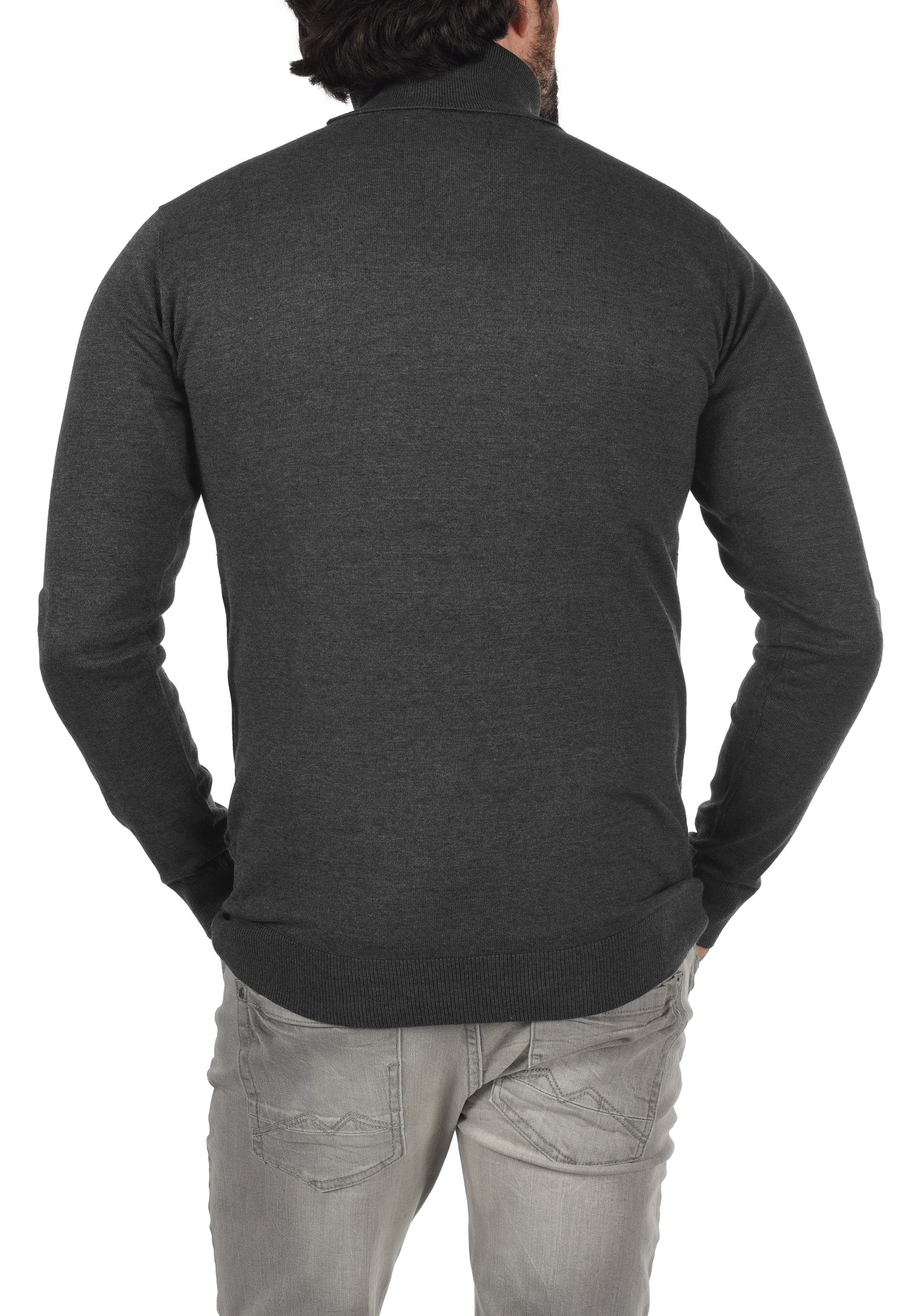 Indicode Rollkragenpullover IDErnetto Rollkragenpulli mit abgesetztem Strickmuster