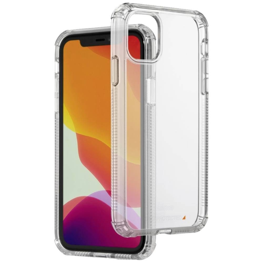 Hama Handyhülle Handyhülle für Apple iPhone 11, durchsichtig, Stoßfest, Induktives Laden, D3O