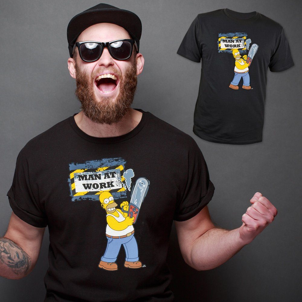 United Labels® T-Shirt Homer Simpson Man at Work - The Simpsons