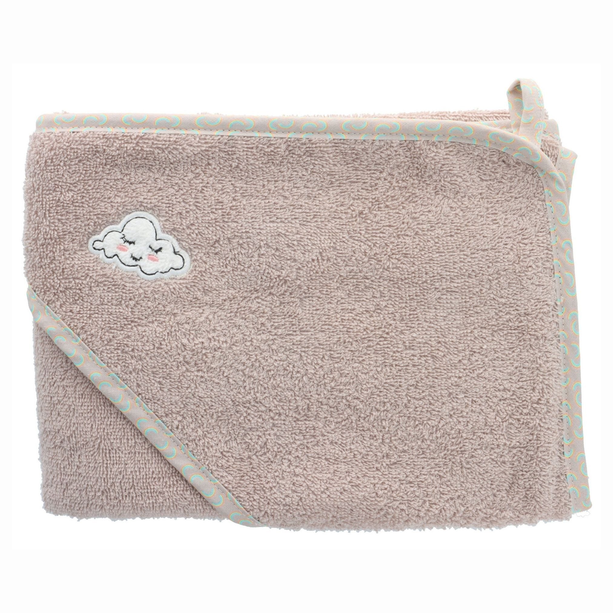 PARSA Beauty Handtücher Baby Kapuzenhandtuch, 100 % Baumwolle mit liebevoller Stickerei