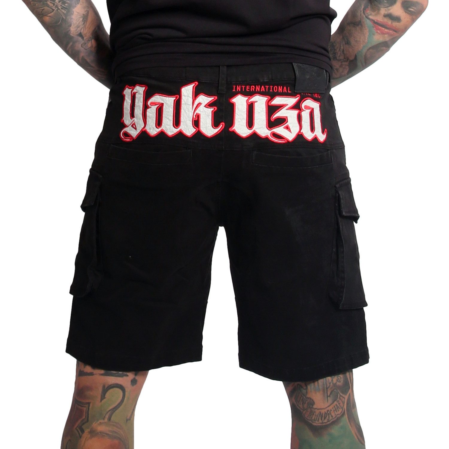 YAKUZA Cargoshorts Black Tar