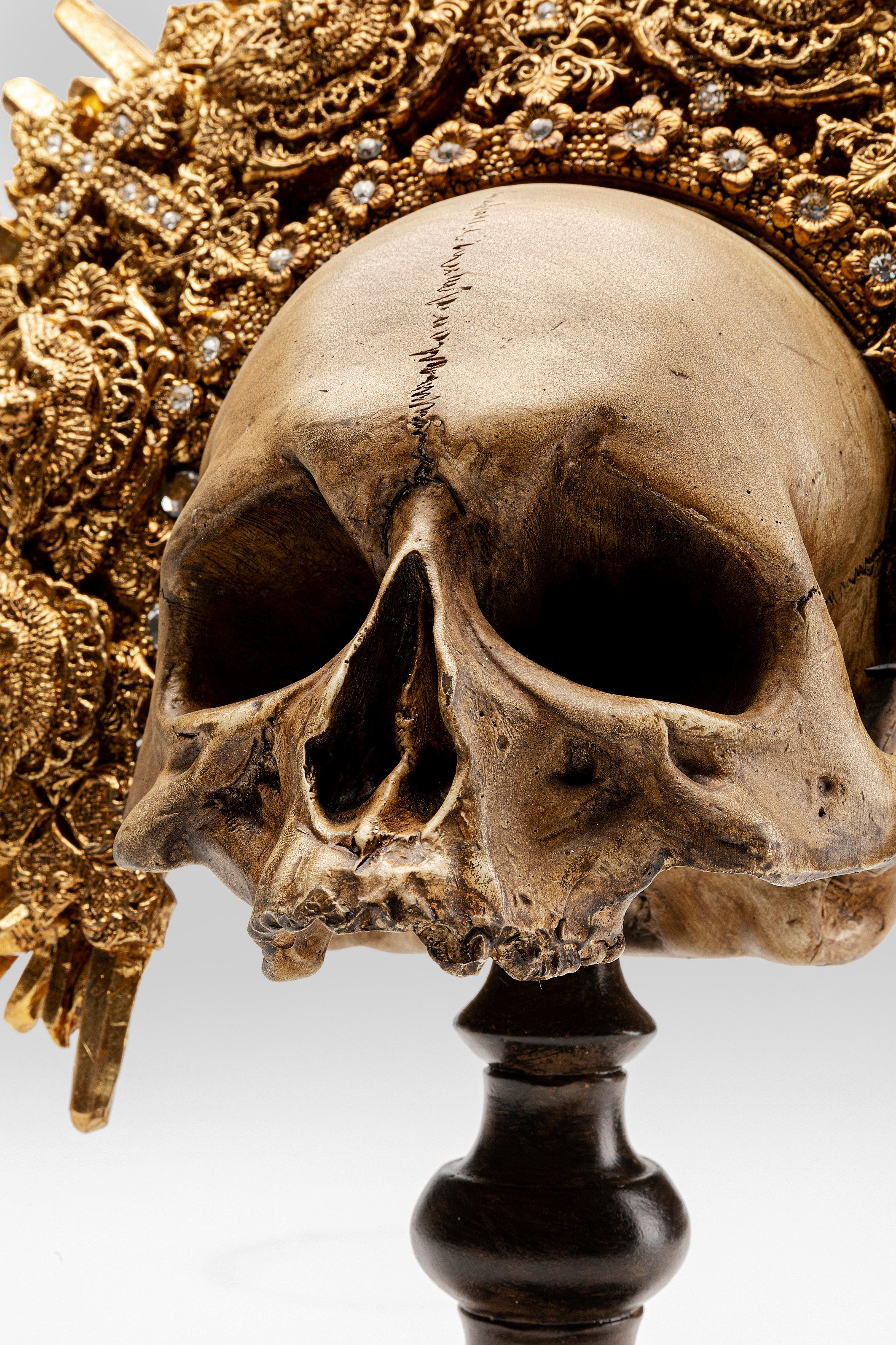 Kare Design Dekoobjekt Deko Objekt King Skull 42cm – Bild 3 von 5