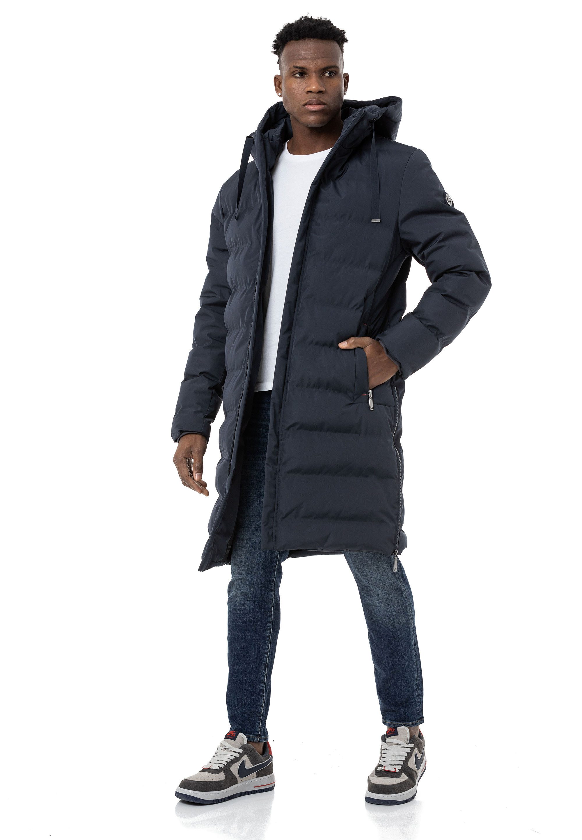RedBridge Winterjacke gefütterter Parka mit Kapuze Premium Qualität günstig online kaufen