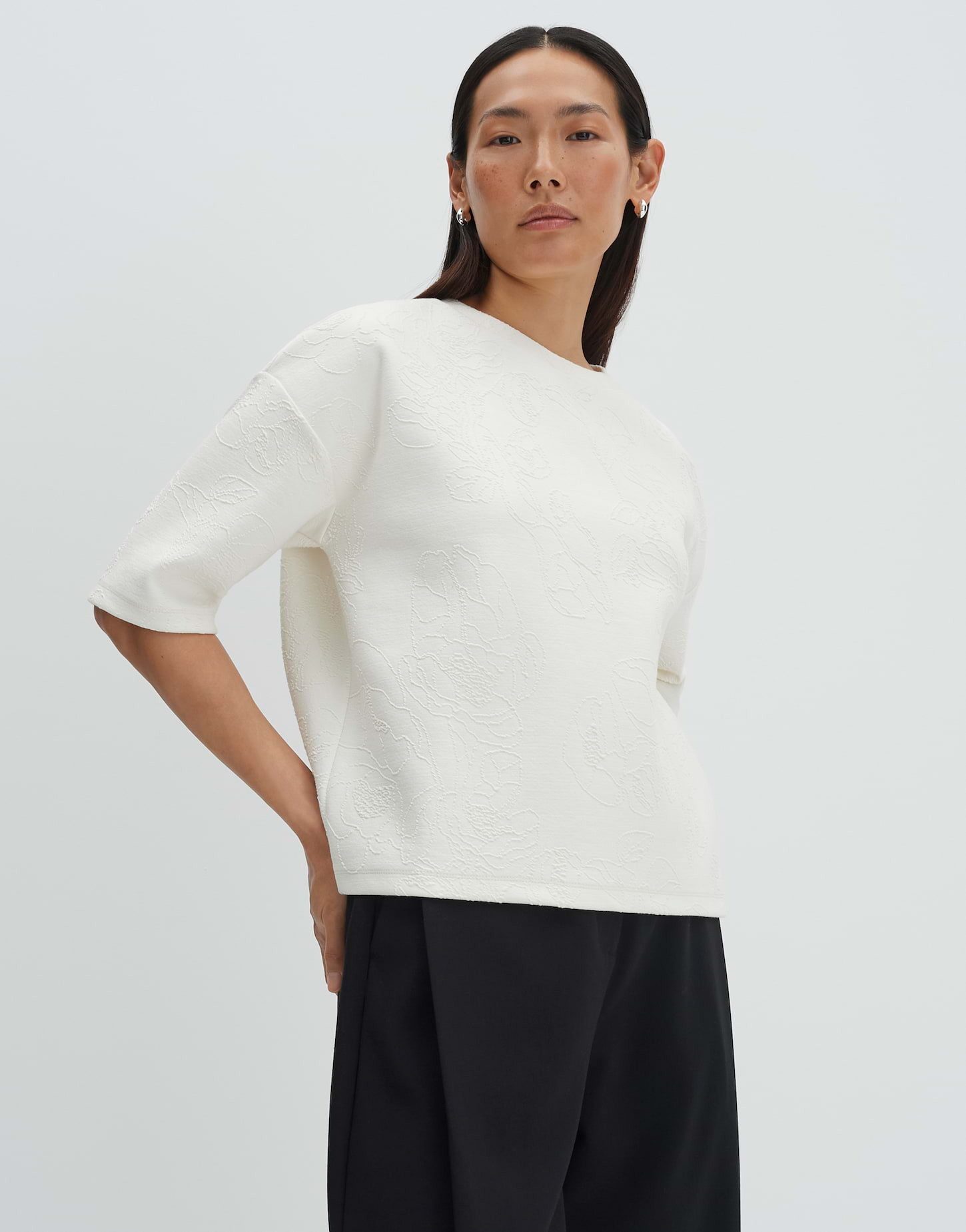 someday Sweatshirt Ucherry Lockere Passform, Boxy Schnitt für legeren Look