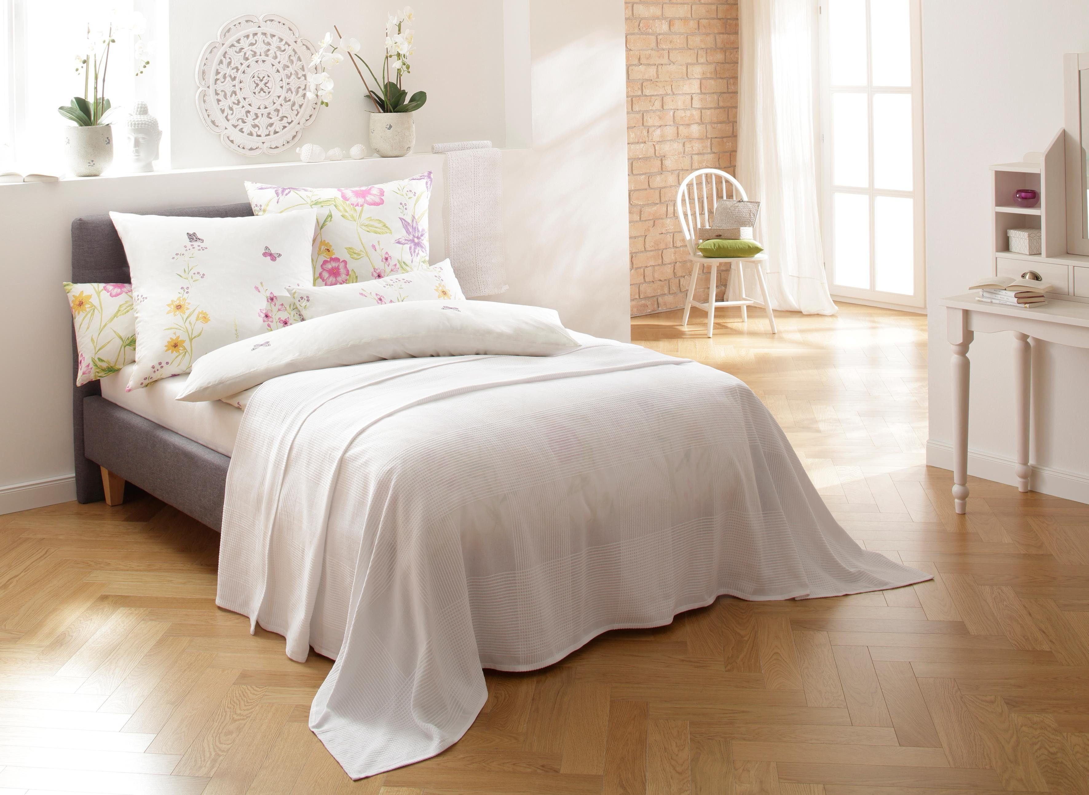 OTTO home Tagesdecke Mira, leichte Tagesdecke aus 100% Baumwolle, uni Überwurf, ohne Füllung – Bild 3 von 5