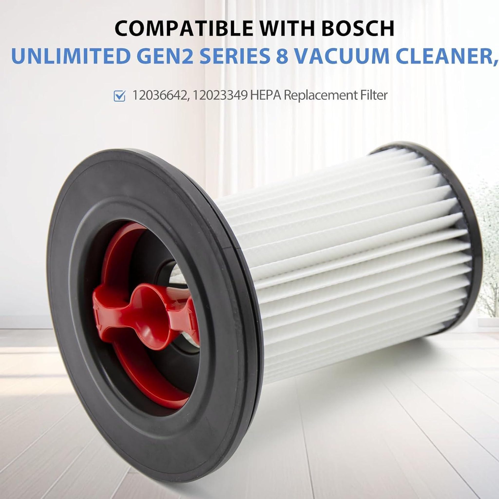 FELIXLEO Ersatzfilter 2 Filter für Bosch Unlimited Gen2 Serie 8 Staubsauger 12036642