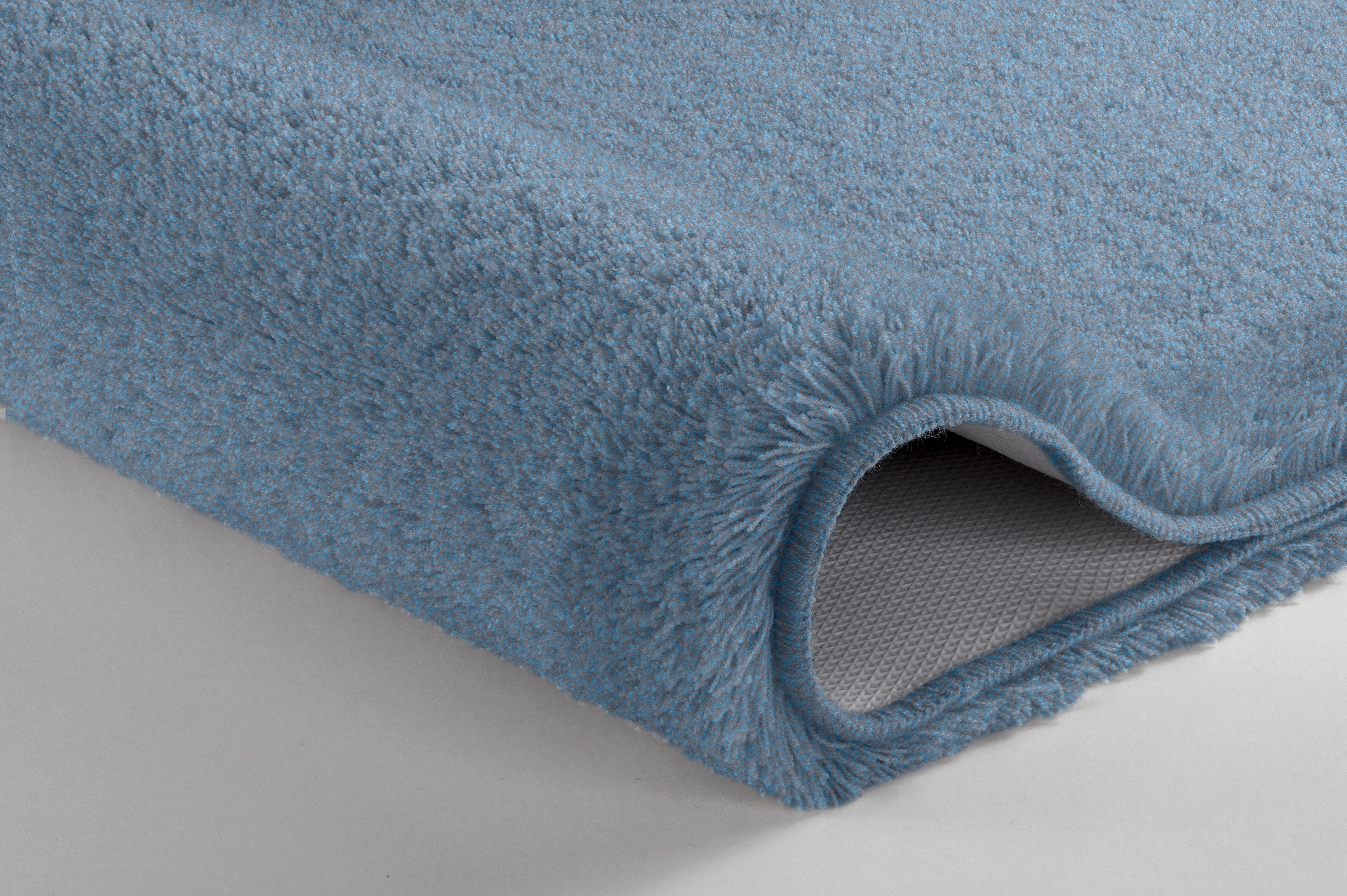 Kleine Wolke Badematte RELAX, Badvorleger, Badezimmer Teppich, Höhe 30 mm, rutschhemmend beschichtet, fußbodenheizungsgeeignet, Polyacryl, rechteckig, Badteppich, meliert, rechteckig, rund & als Set erhältlich