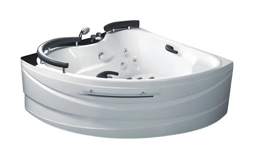 Xlmoebel Whirlpool-Badewanne XLMOEBEL Hydromassagewanne aus Acryl in elegantem Weiß, Made in Europa