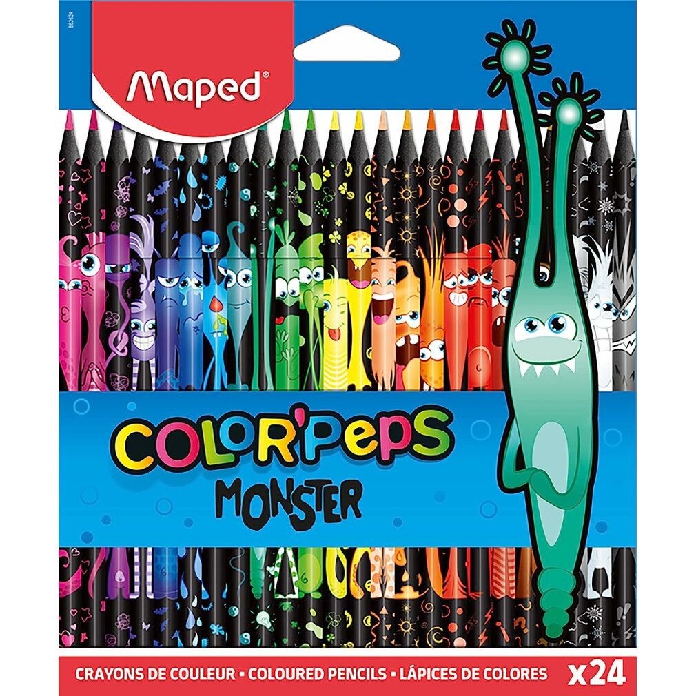 MAPED Buntstift 24 COLOUR'PEPS MONSTER Цветные карандаши farbsortiert