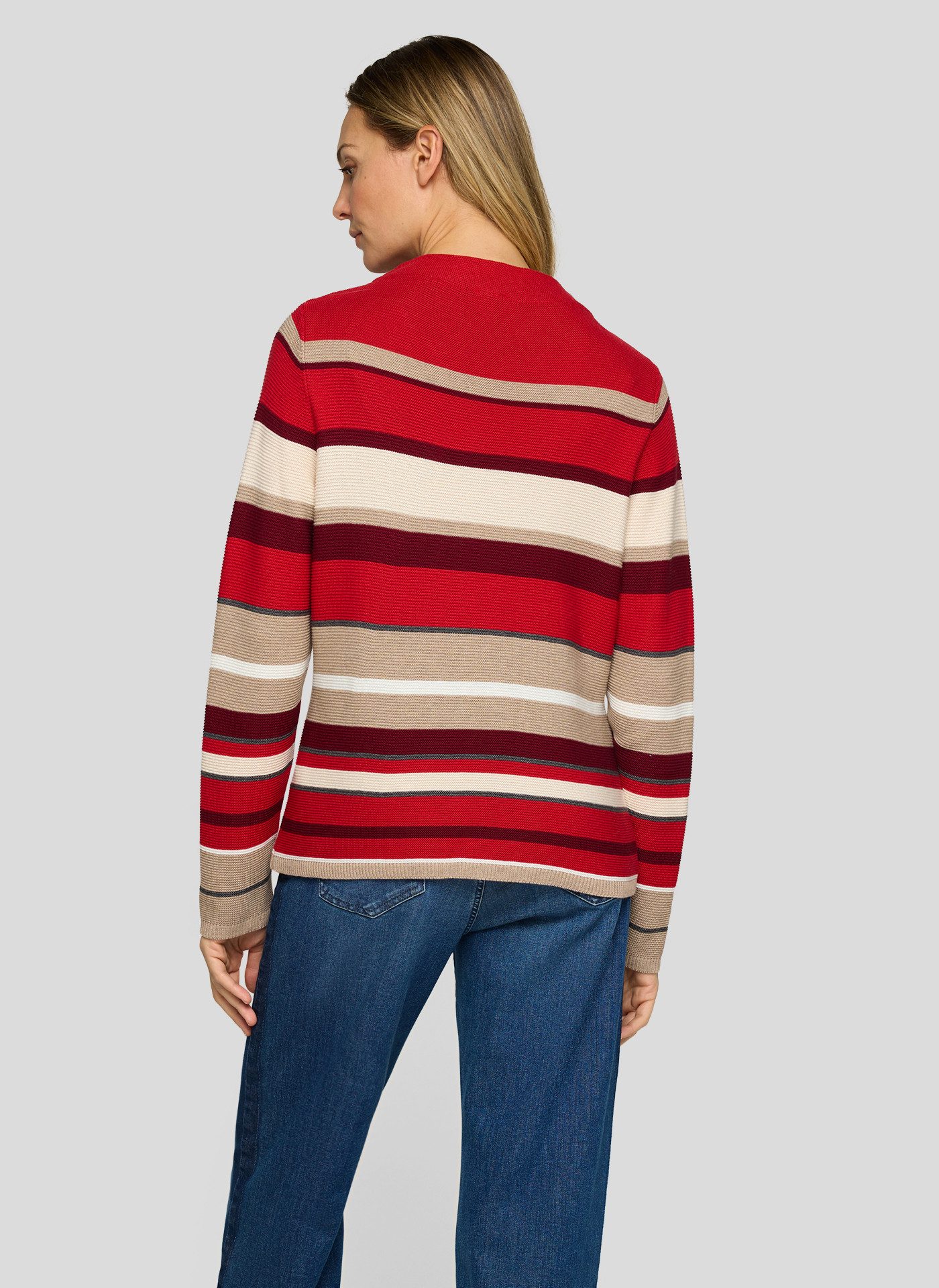 Rabe Strickpullover im Streifen-Look