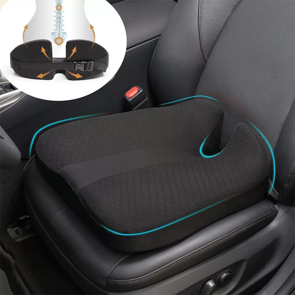 AFKSMILE Sitzkissen Keilkissen auto,sitzkissen auto,sitzerhöhung auto erwachsene,Bequem