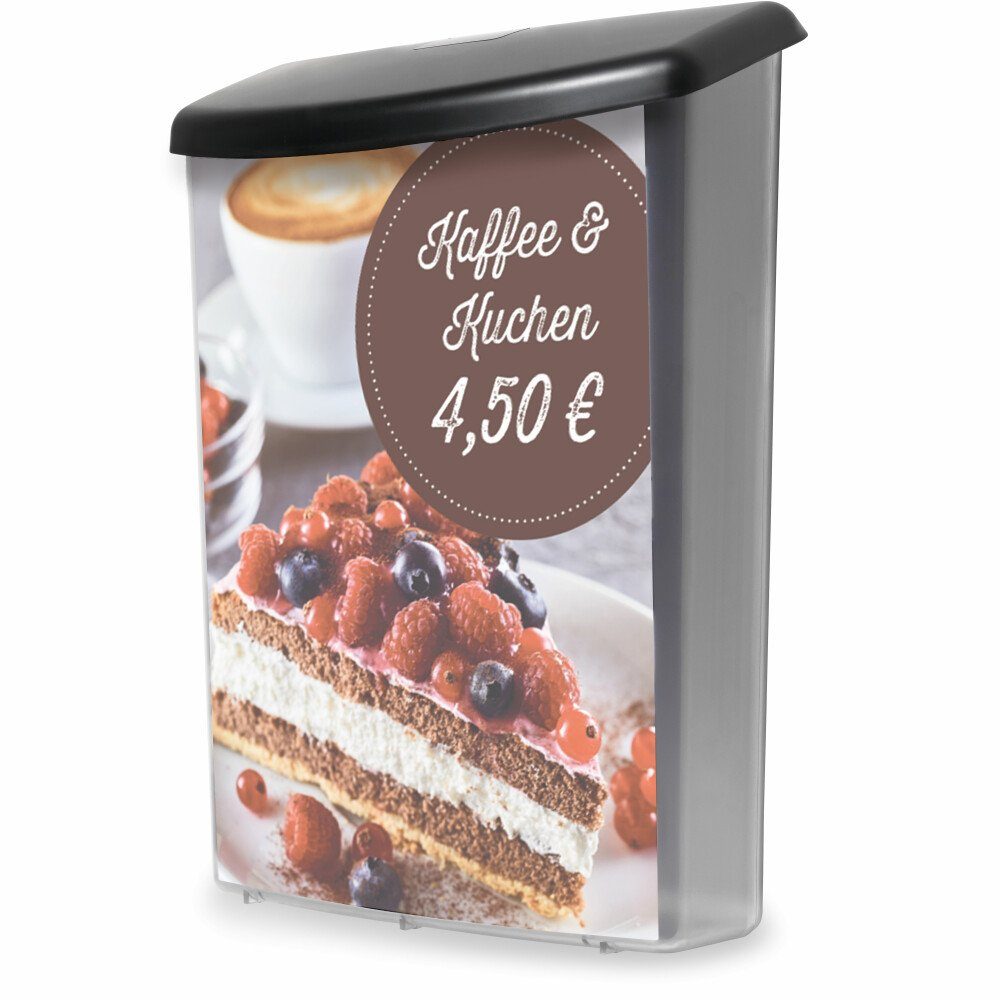 Zeitungsständer deflecto Prospektbox für Außen, A4. Ideal für Werbematerial.