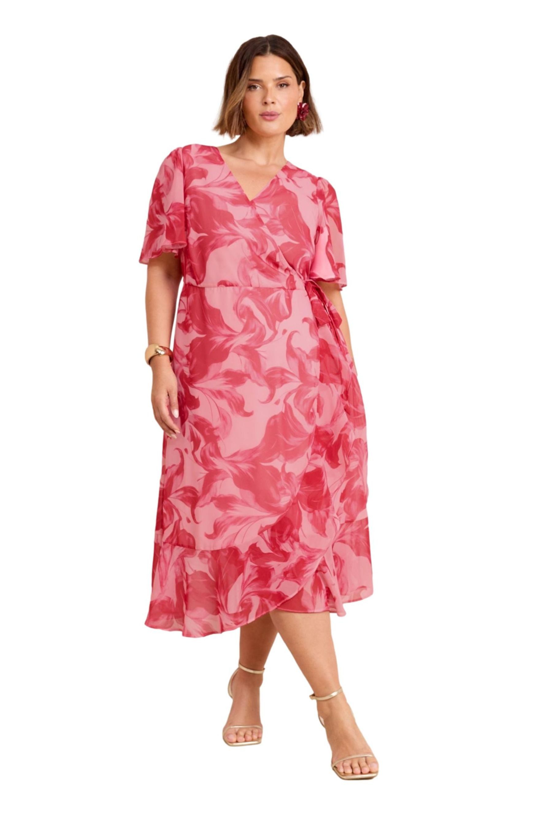 Friends Like These Wickelkleid Friends Like These Chiffon-Wickelkleid, Curv günstig online kaufen