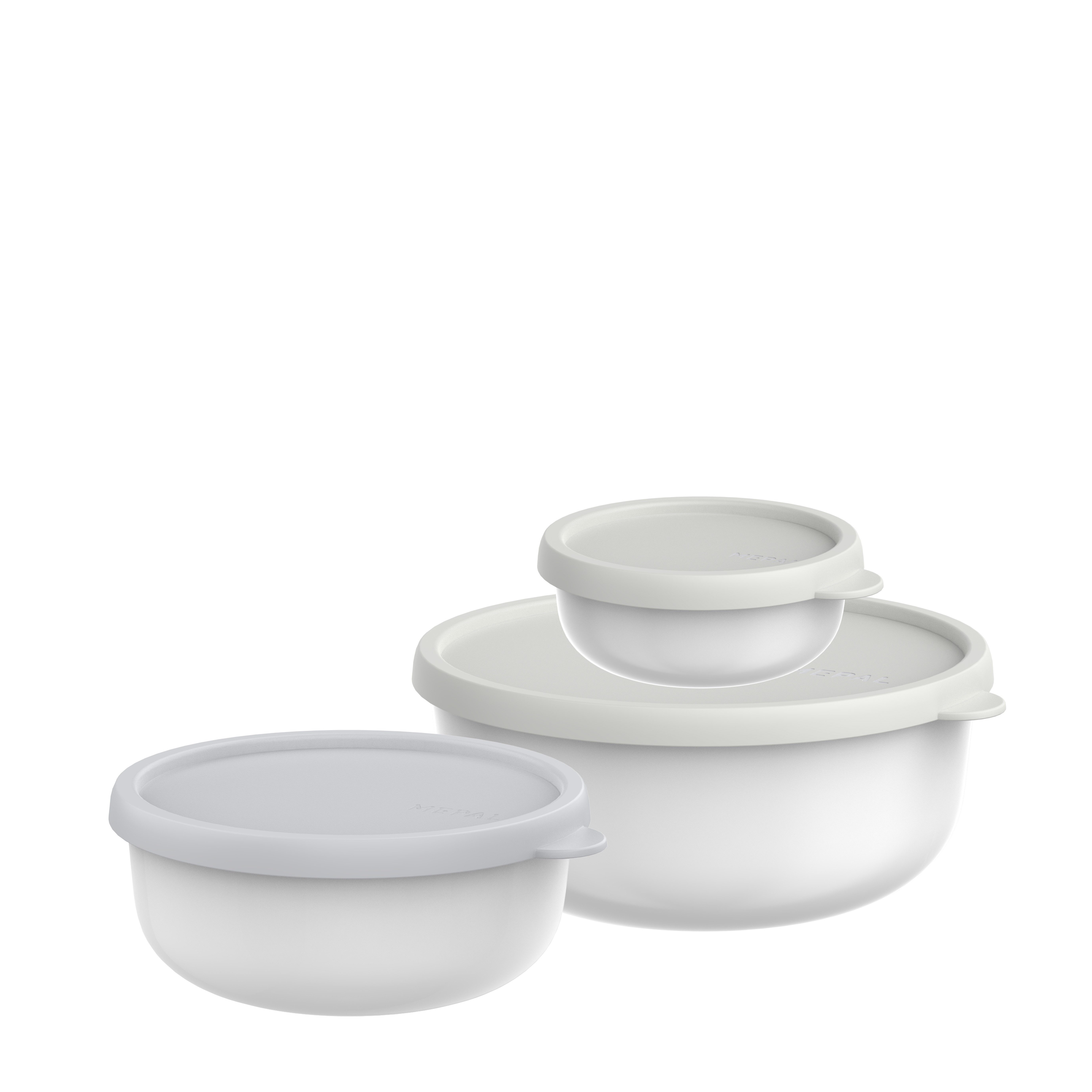 Mepal Aufbewahrungsbox Mepal Lumina 2.5 l Mikrowellengeschirr set 3-teilig - White