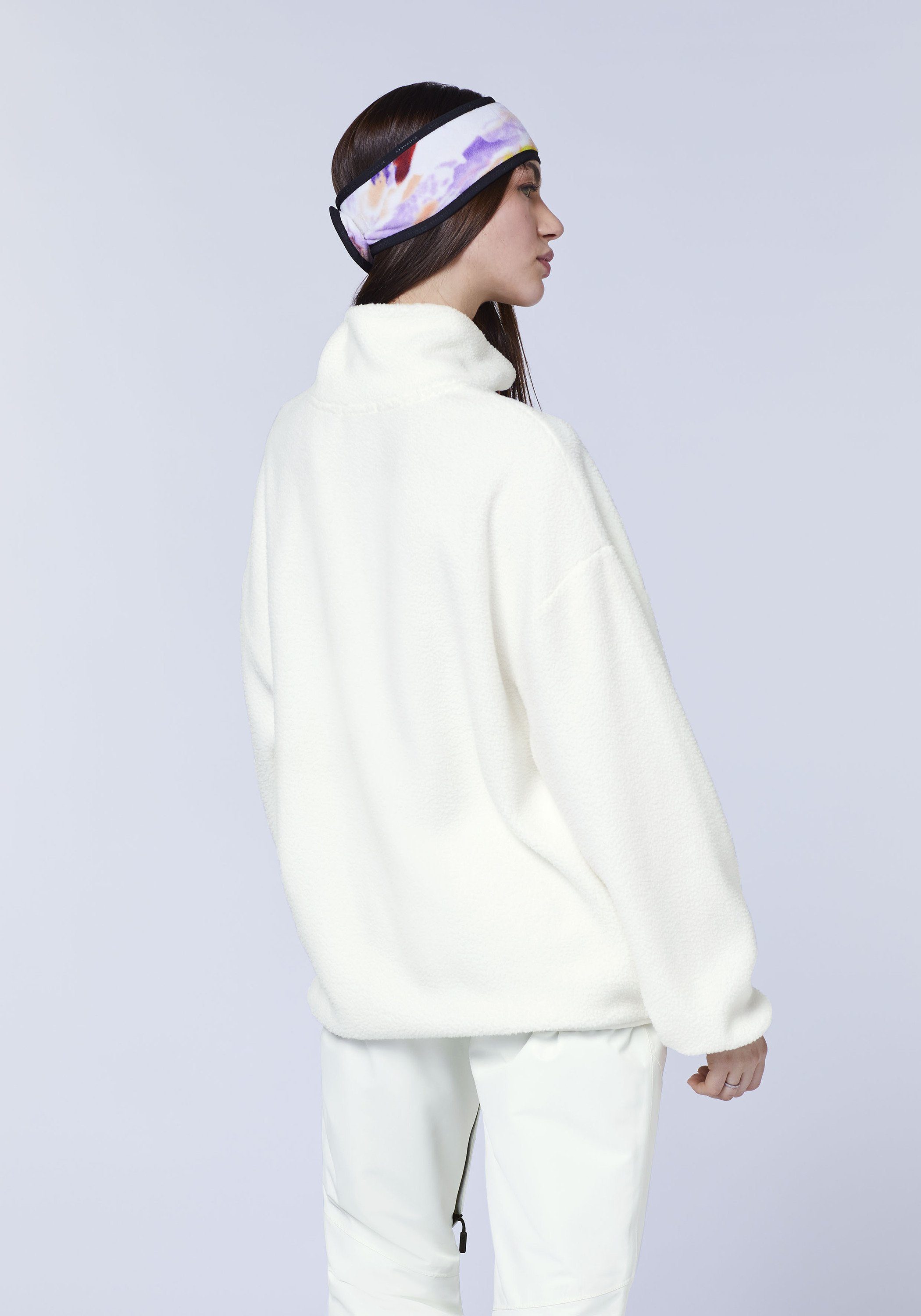 1 Fleece-Pullover Star White Fleecepullover 11-4202 Label-Stitching mit Chiemsee