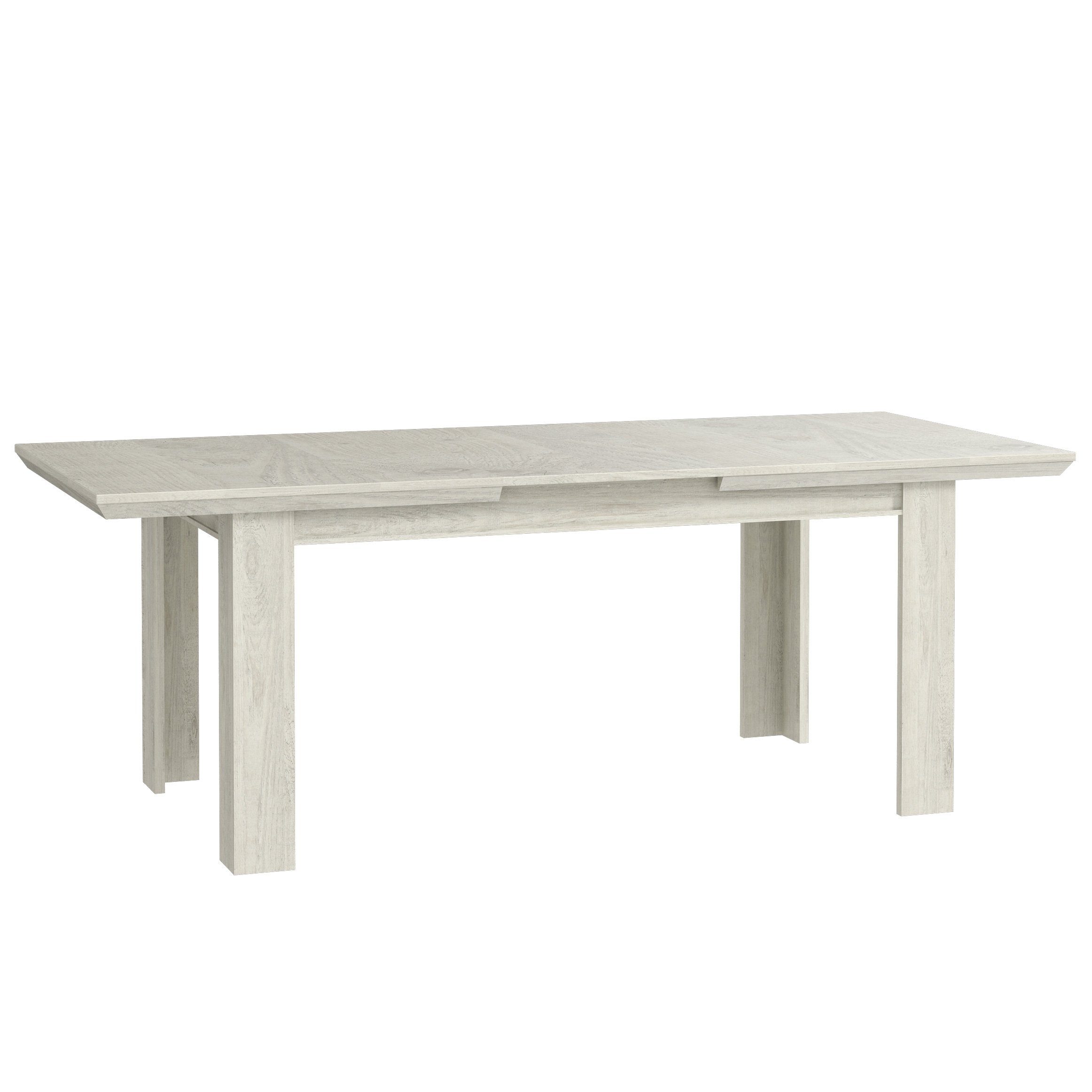 Weiß Ausziehbar Esszimmer Tisch Lucy, Esstisch Landhaus Esstisch Pinie Modern Newroom