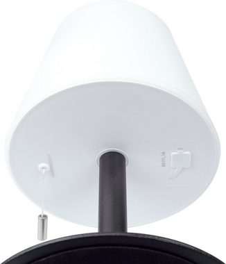 Schwaiger LED Tischleuchte 660166, LED, RGB, warmweiß, bunt, Zugschalter direktam Lampenschirm