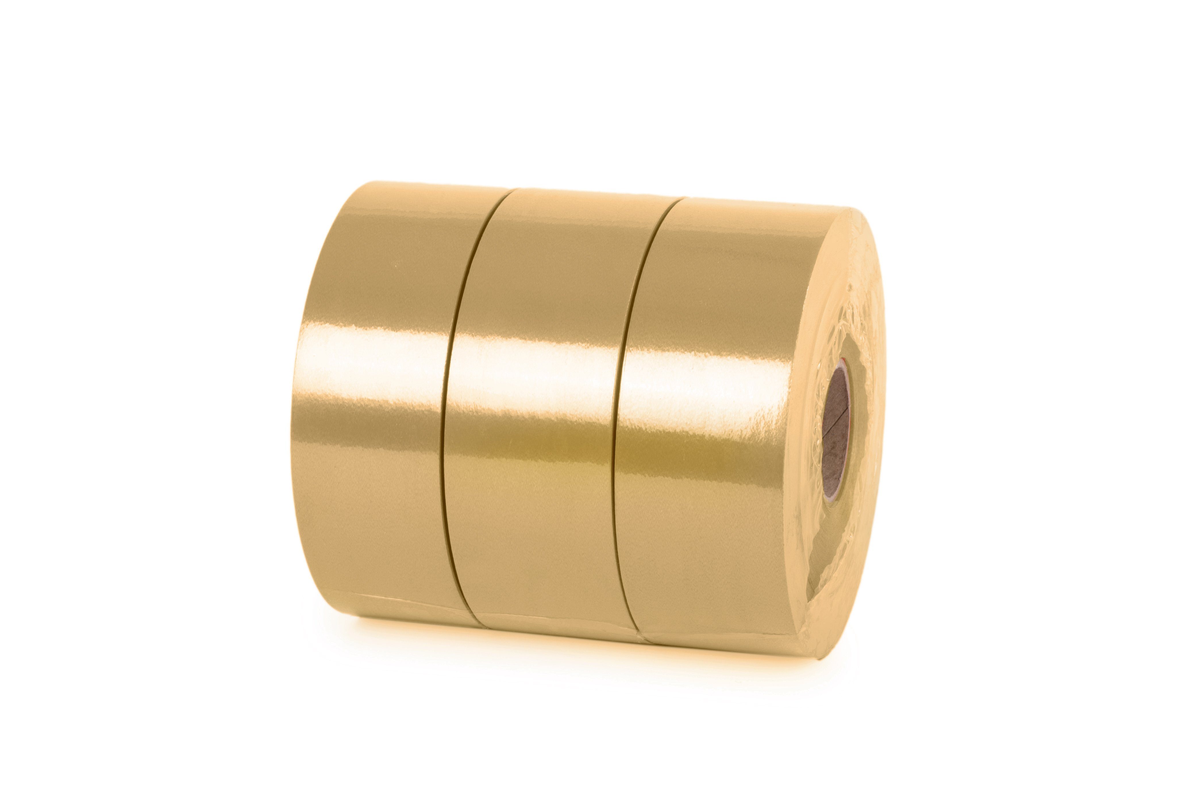 Star Geschenkband, Geschenkband Ringelband 31mm x 100m Rolle Gold