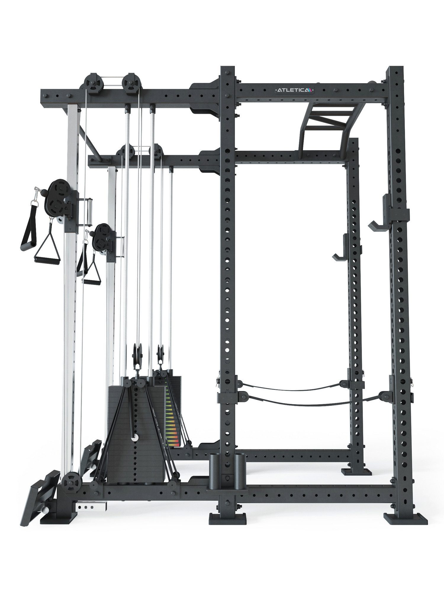 ATLETICA Power Rack R8-Duality PRO Medium, Full Rack 78 cm Käfigtiefe