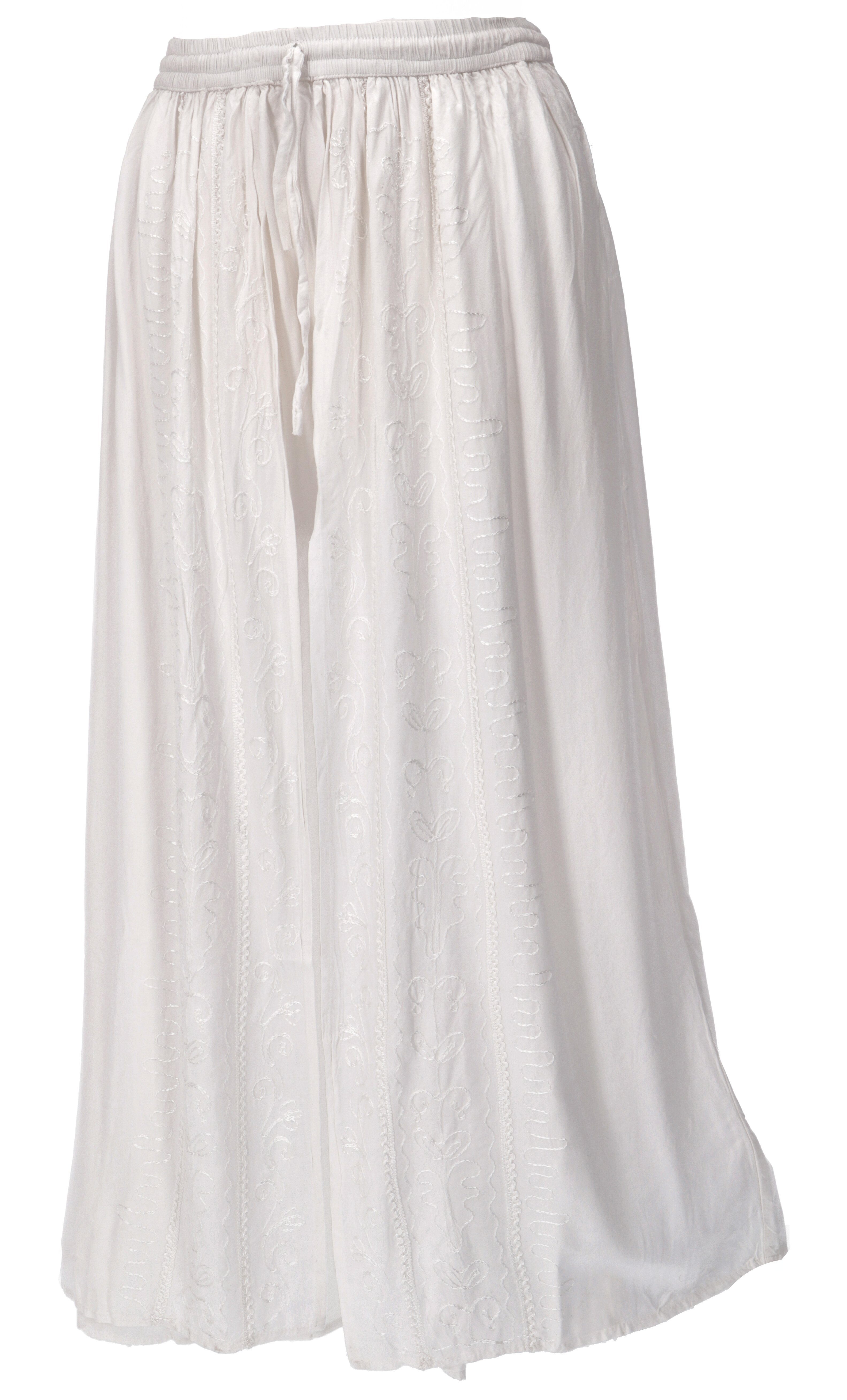 Guru-Shop Relaxhose Palazzohose, langer Boho Hosenrock, Orienthose,.. alternative Bekleidung