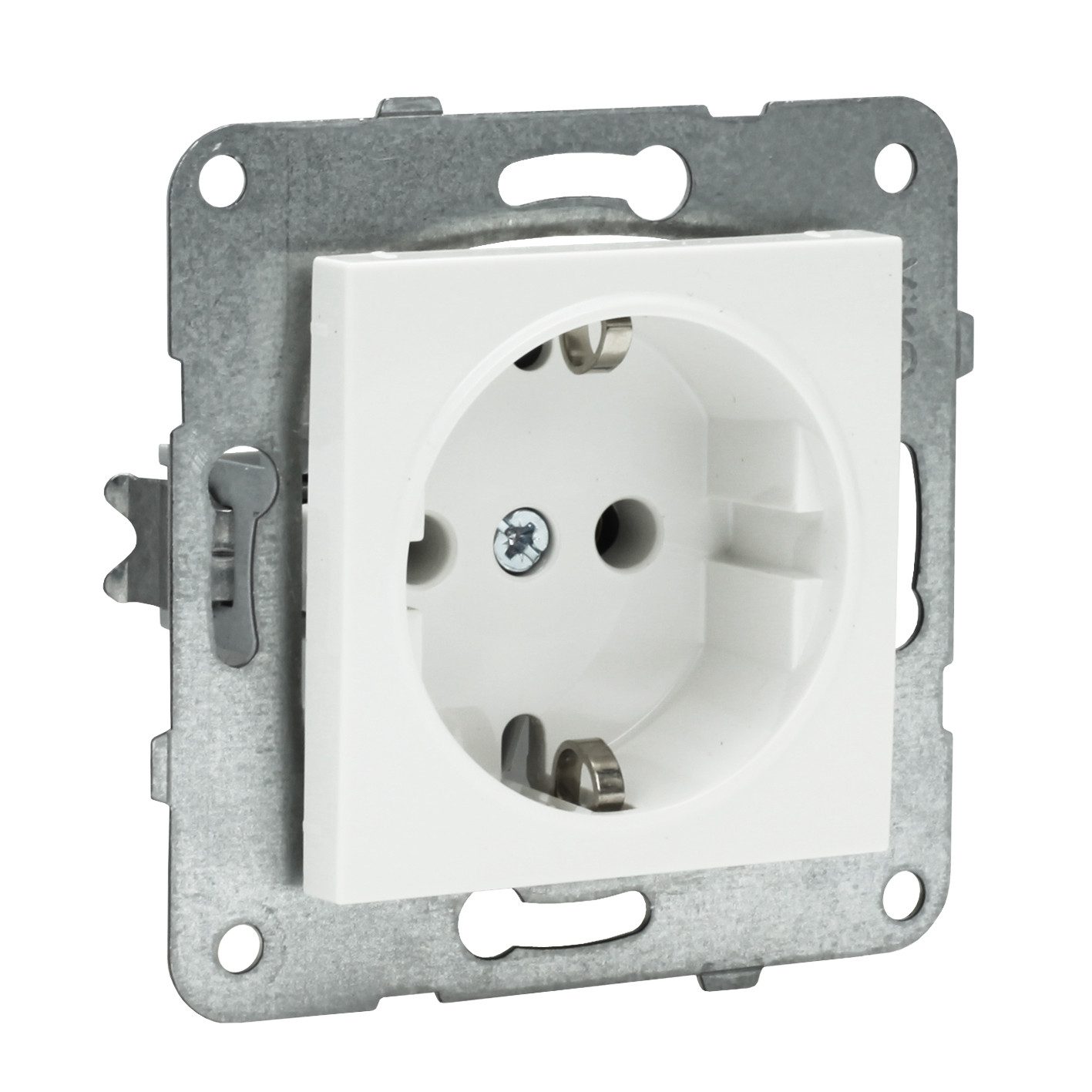 Viko by Panasonic Lichtschalter Meridian Kombination Kreuzschalter + Steckdose (3-St), VDE zertifiziert, halogenfrei, aus stabilem Thermoplast-Kunststoff