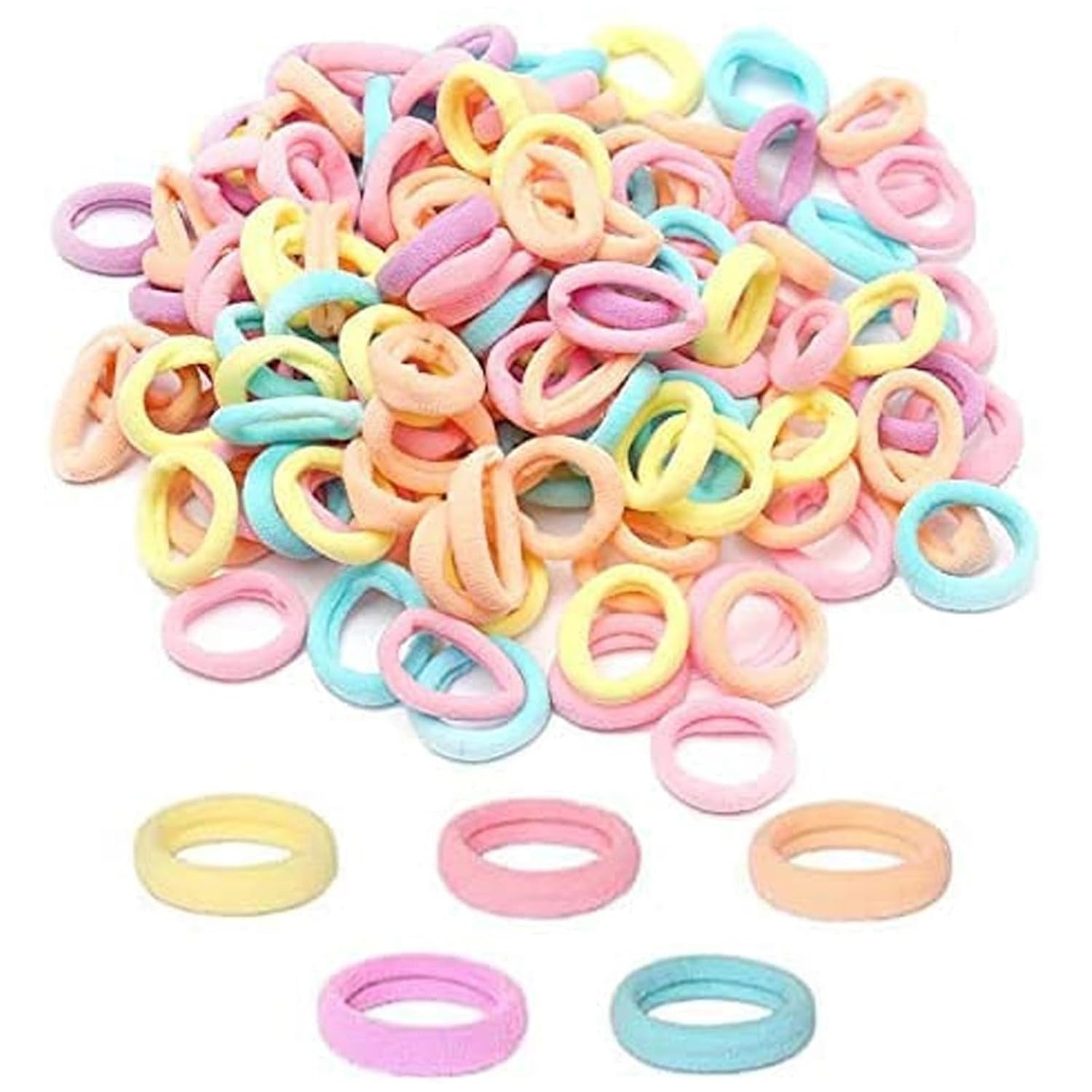 FELIXLEO Haargummi 200 Stück Klein Haargummi Elastische Haargummi Kinder Mädchen, 1-tlg.