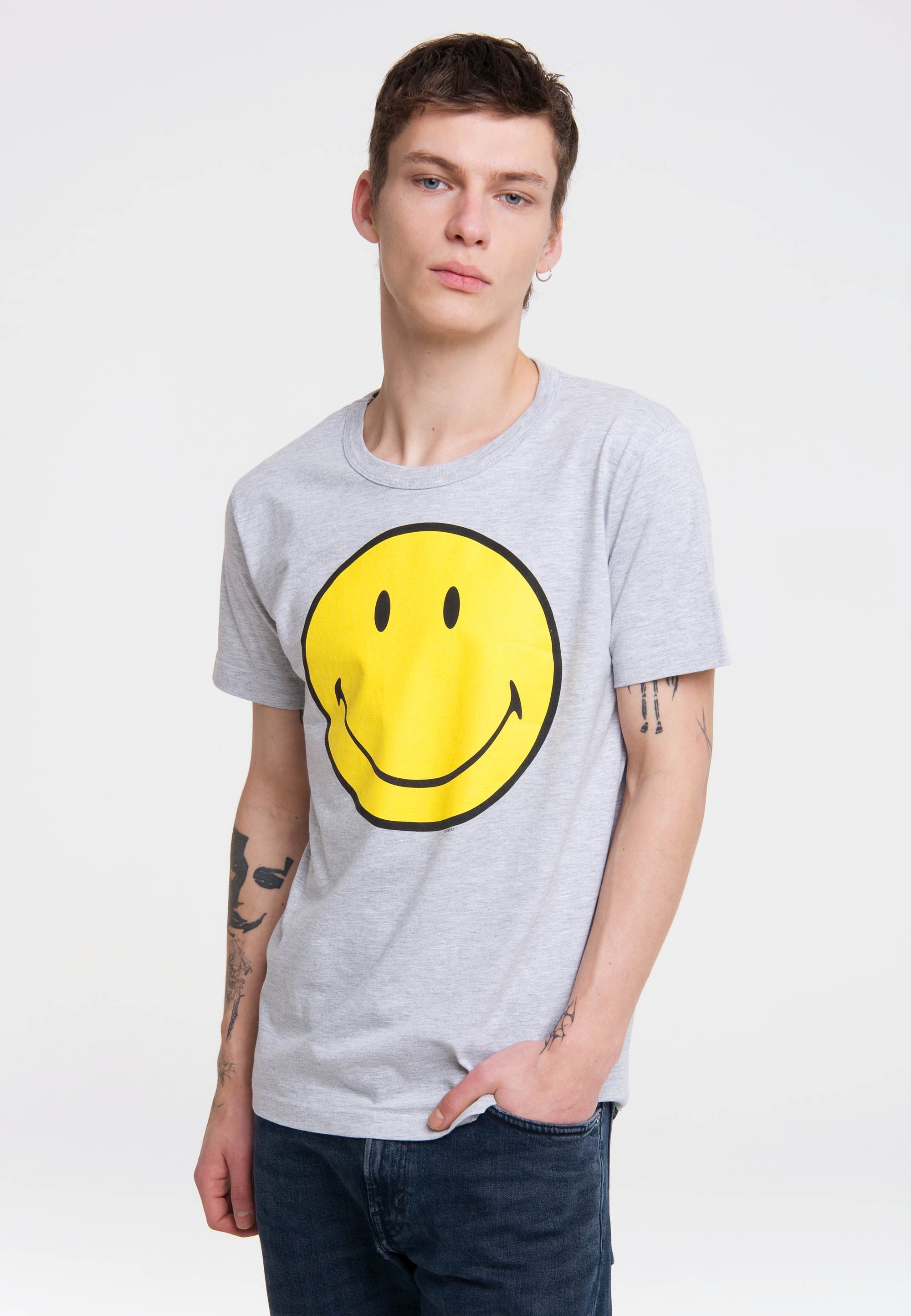 LOGOSHIRT tollem mit Frontprint T-Shirt Smiley