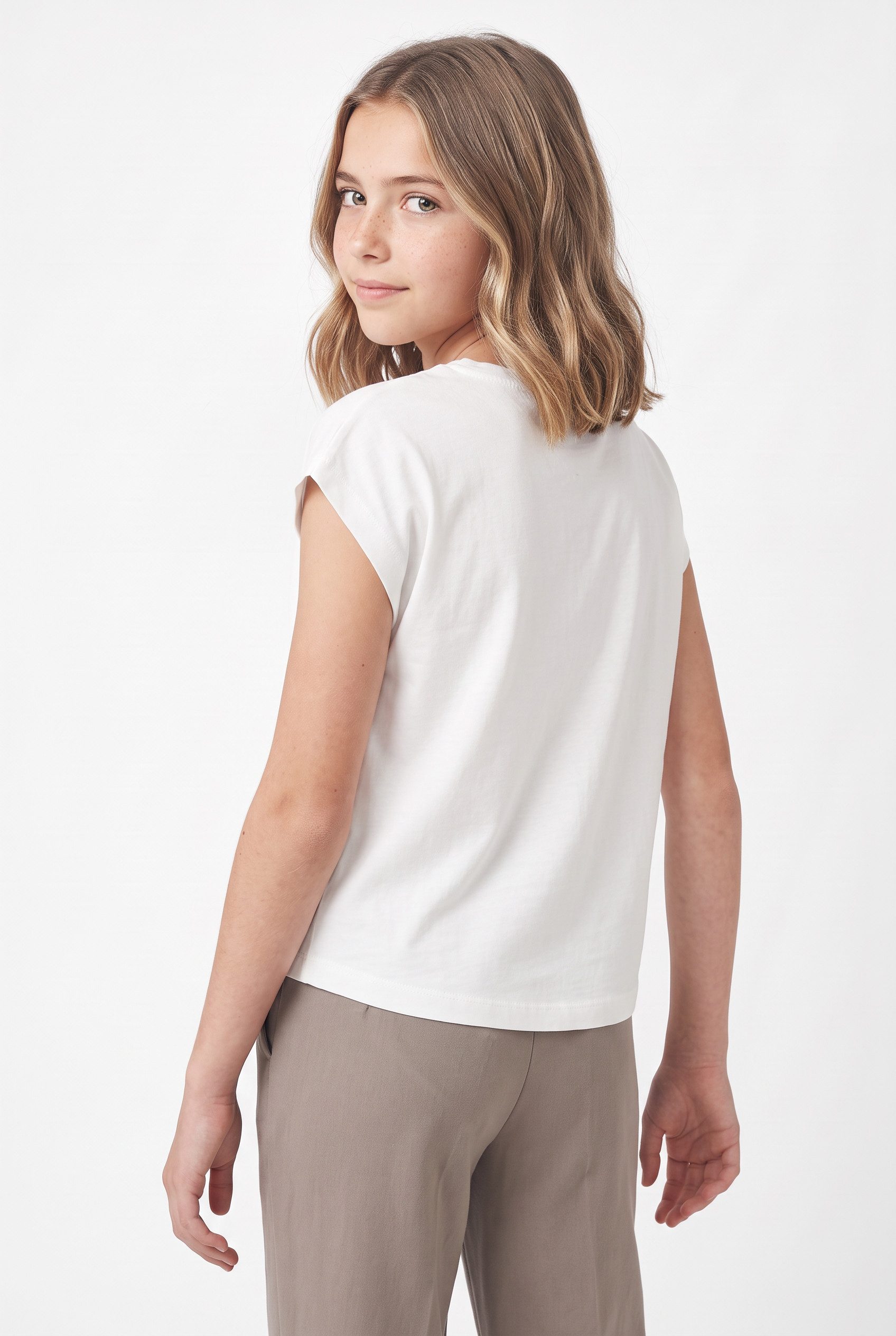 Name It T-Shirt NKFHAVAKA CAP SL NREG TOP BOX Baumwolle, regular fit – Bild 3 von 5