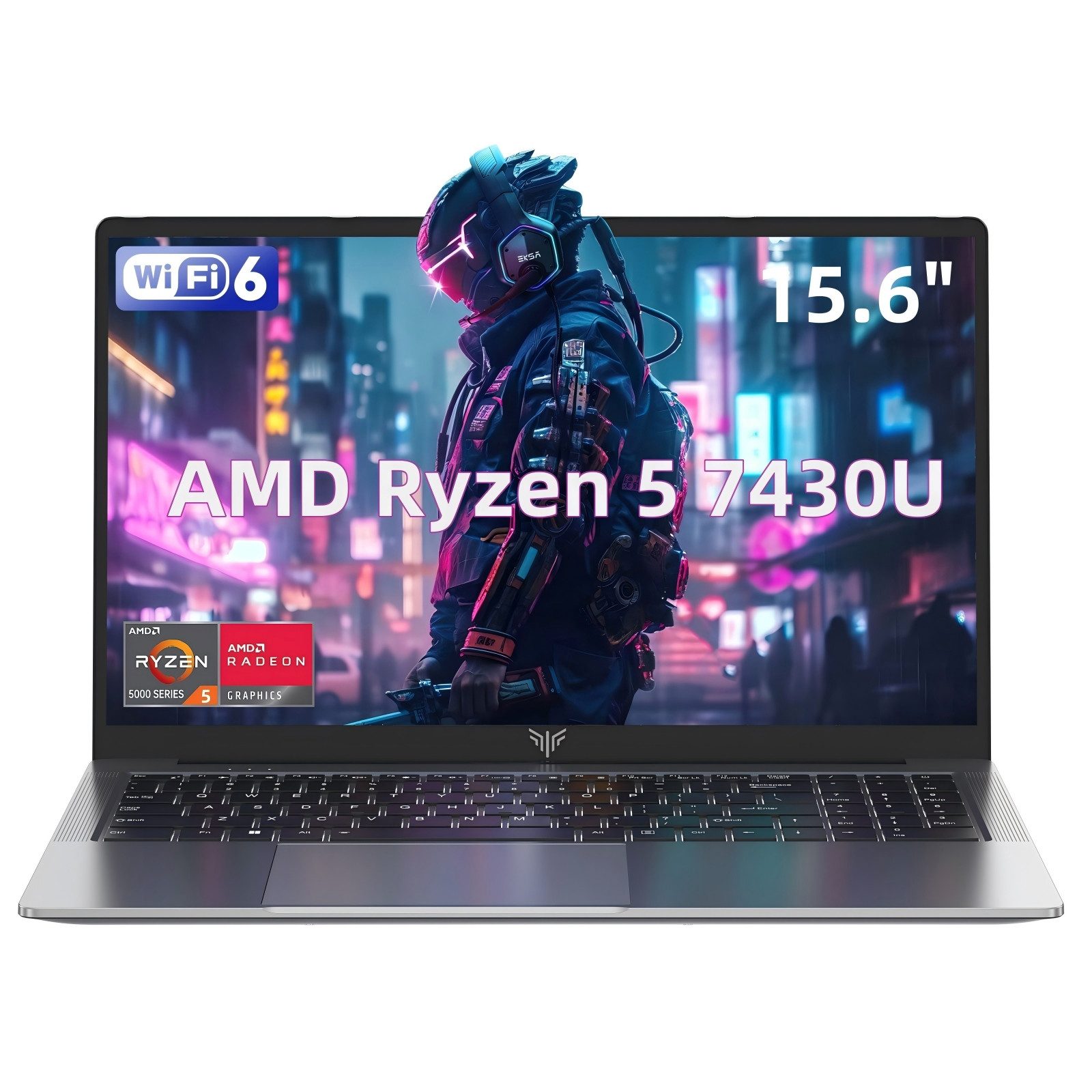 ACEMAGIC 15.6" Laptop AMD Ryzen 5 7430U 16GB RAM 512GB SSD, Windows 11 Pro Notebook (35,74 cm/15.6 Zoll, AMD AMD Ryzen 5 7430U, AMD Radeon Graphics, 16 GB, 512 GB SSD, 180° Drehung,Tastatur mit Nummern,Touchpad,Deutsche Tastaturabdeckung)